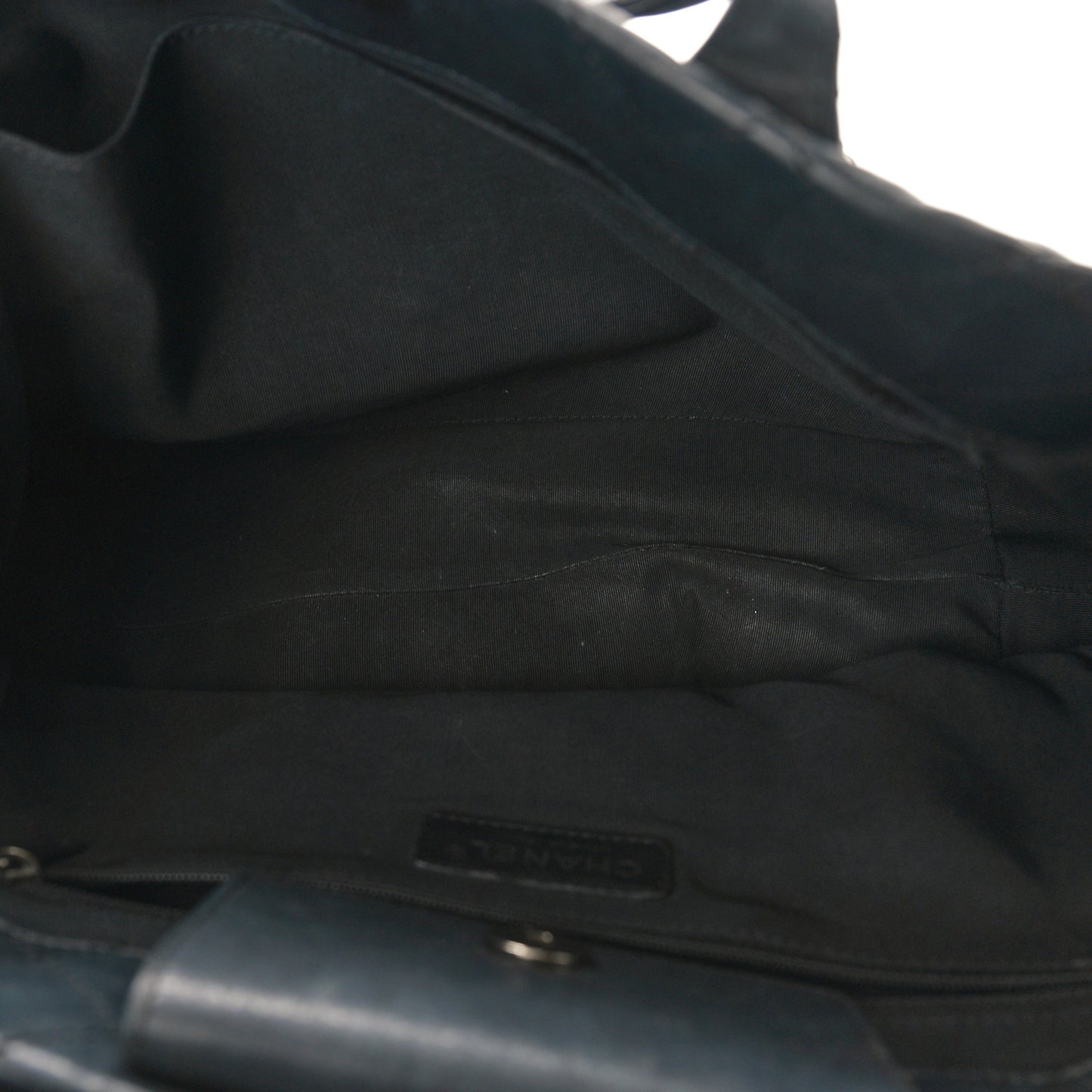 Calfskin Quilted Small Easy Shopping Tote Black