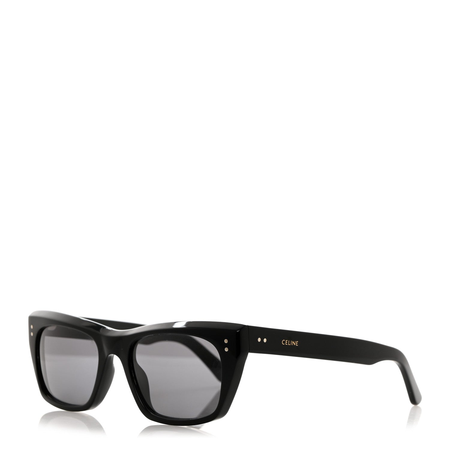Celine Acetate Polarized Rectangular Sunglasses CL40060I Black 1 of 7