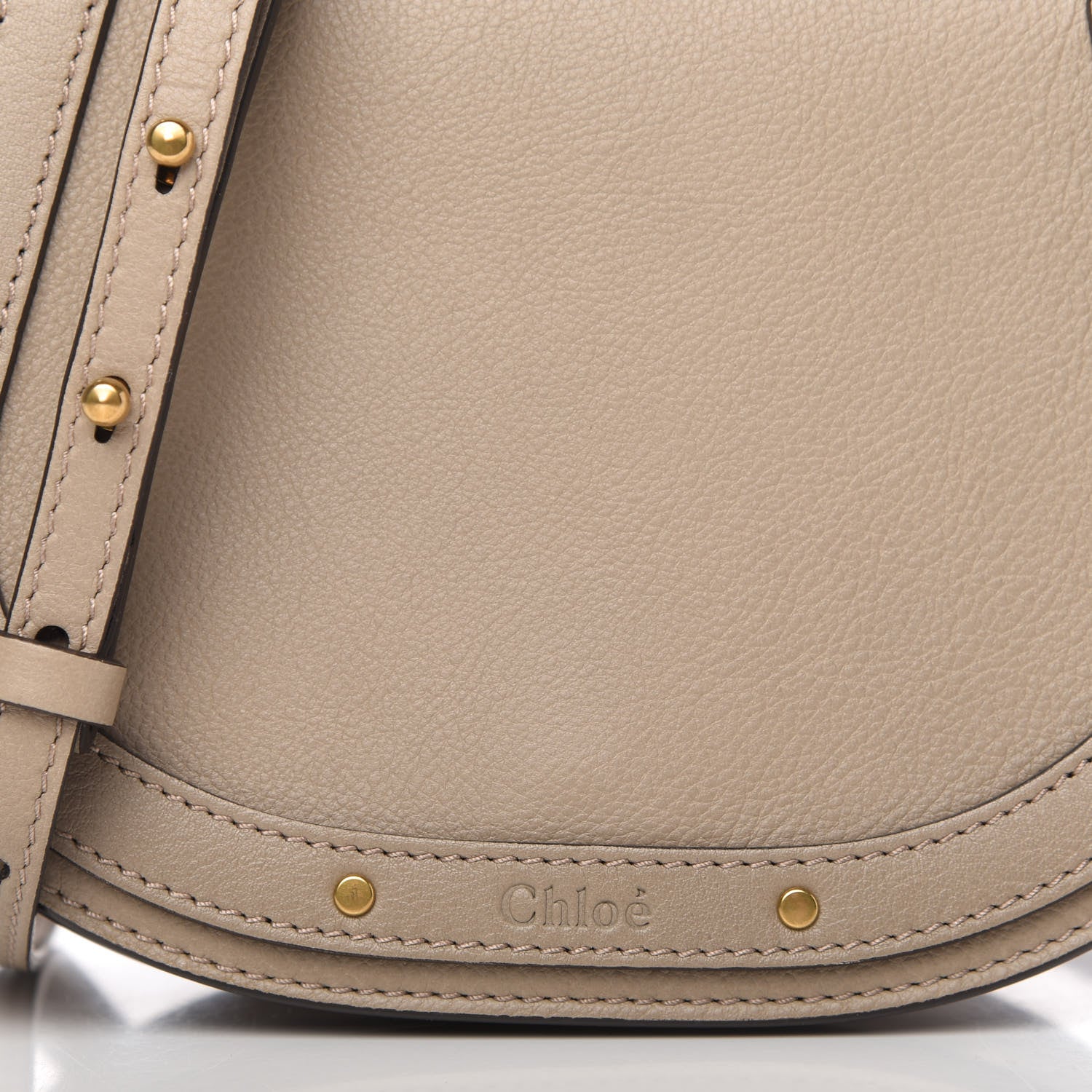 Chloe Calfskin Suede Small Nile Bracelet Bag Motty Grey 10 of 10