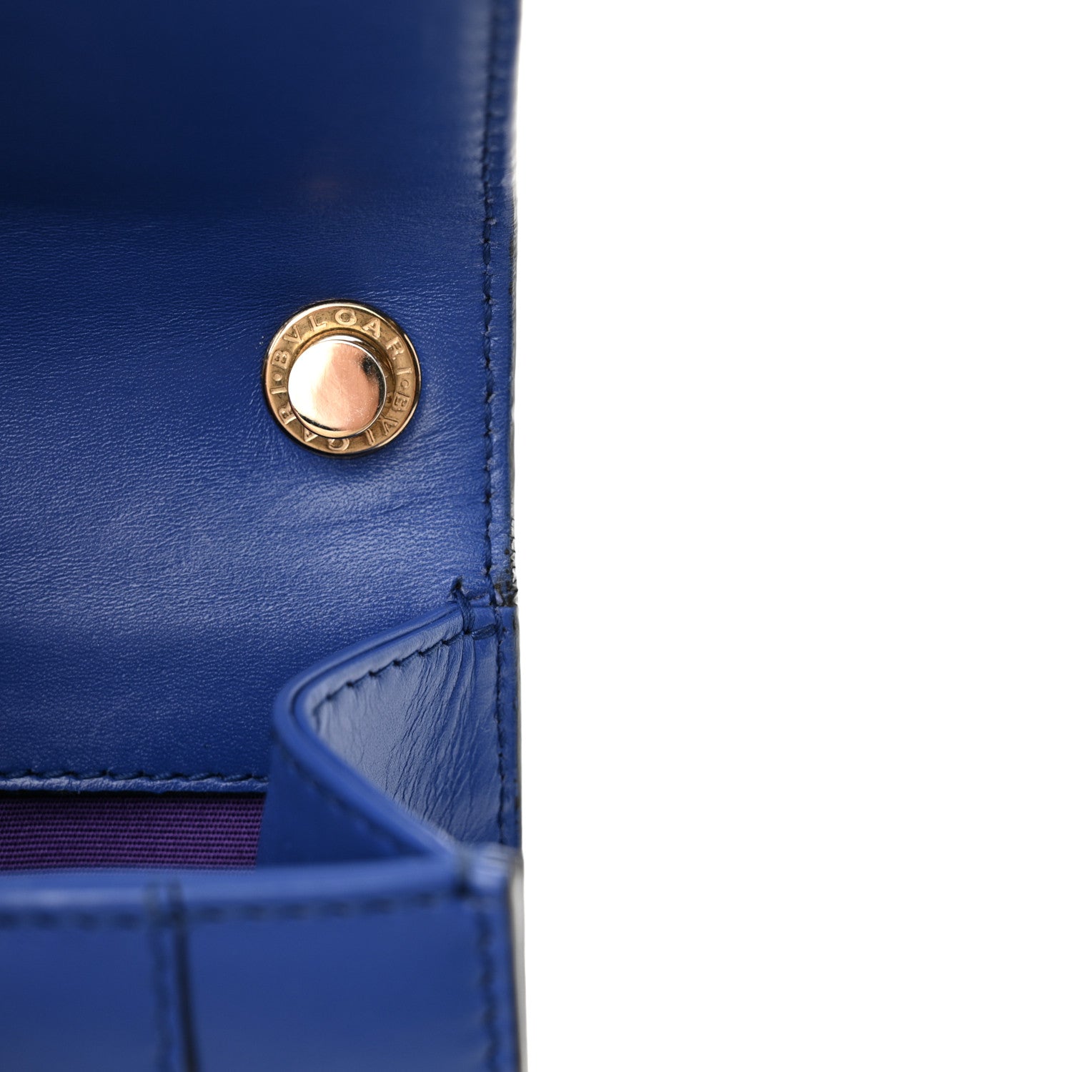 Bulgari Calfskin Serpenti Forever Crossbody Bag Blue 13 of 15