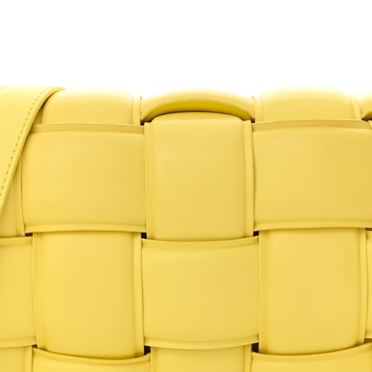 Nappa Maxi Intreccio Padded Cassette Crossbody Bag Sherbert