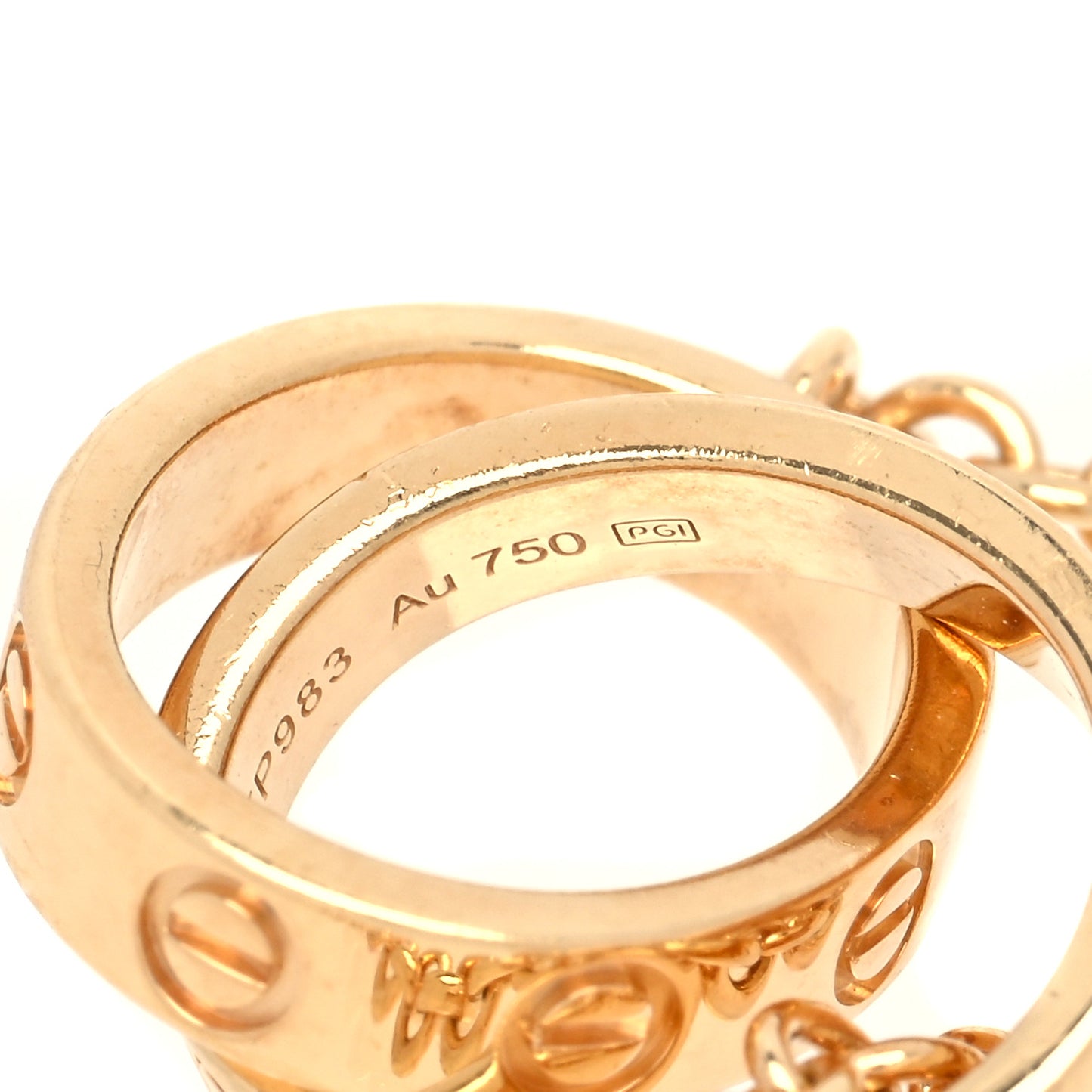 18K Yellow Gold Interlocking LOVE Bracelet