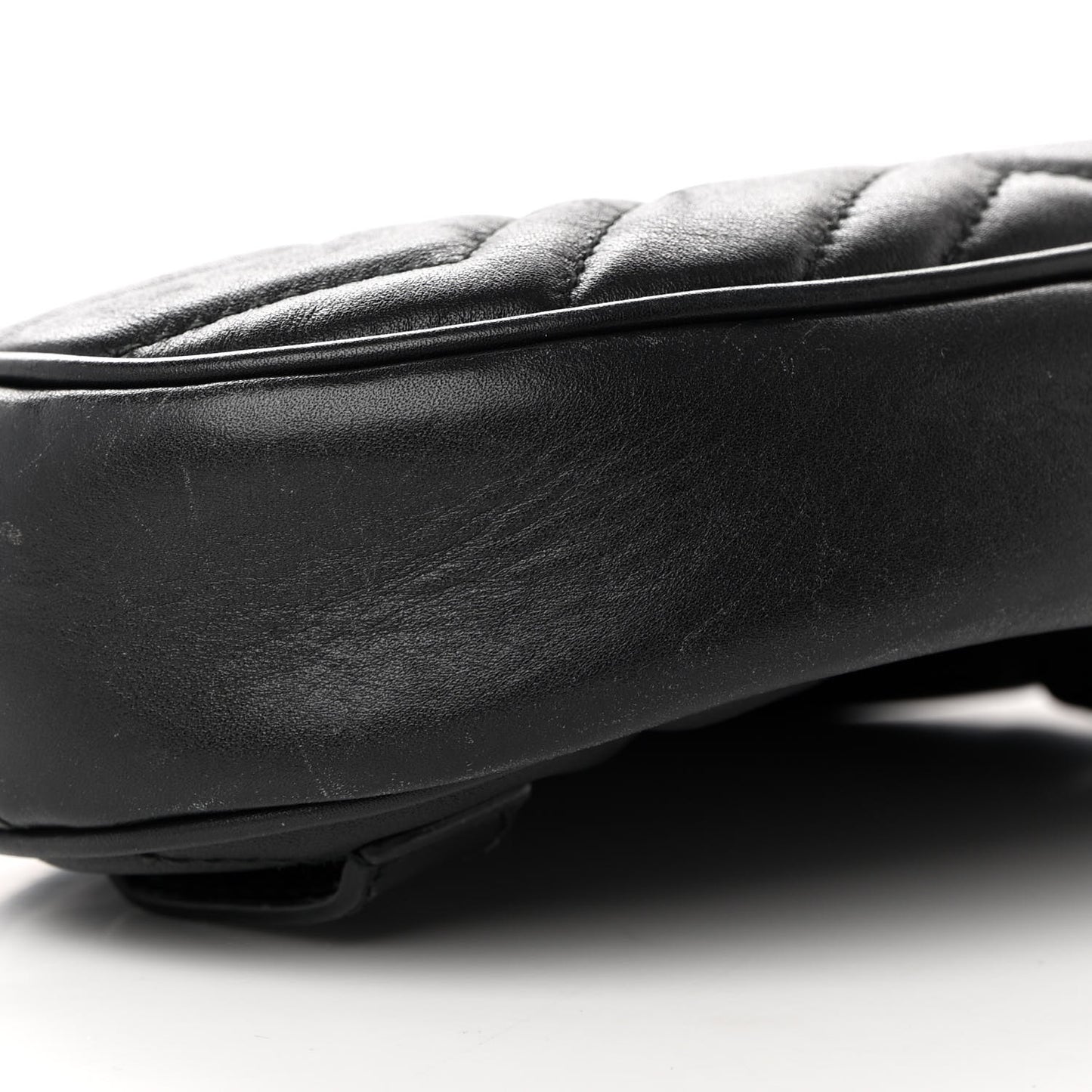 Calfskin Matelasse GG Marmont Belt Bag 85 34 Black