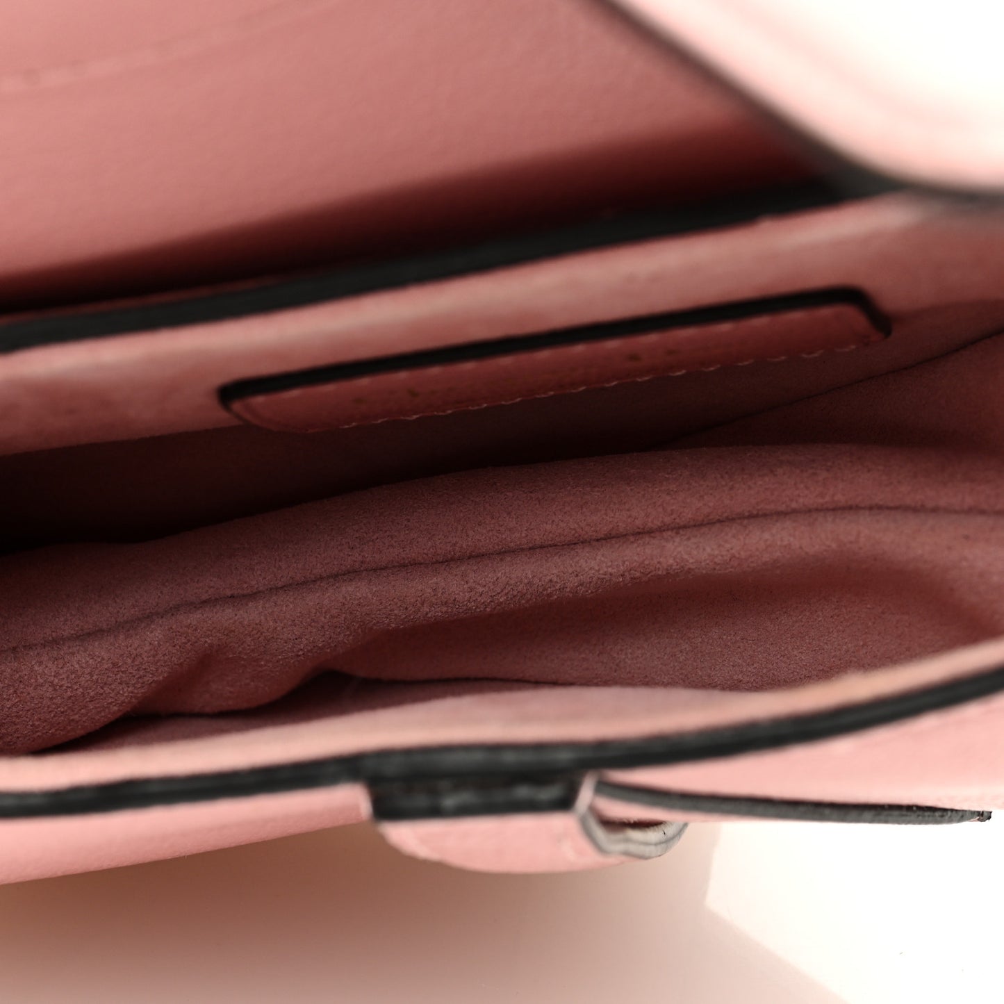 Goatskin Micro Saddle Bag With Strap Old Rose