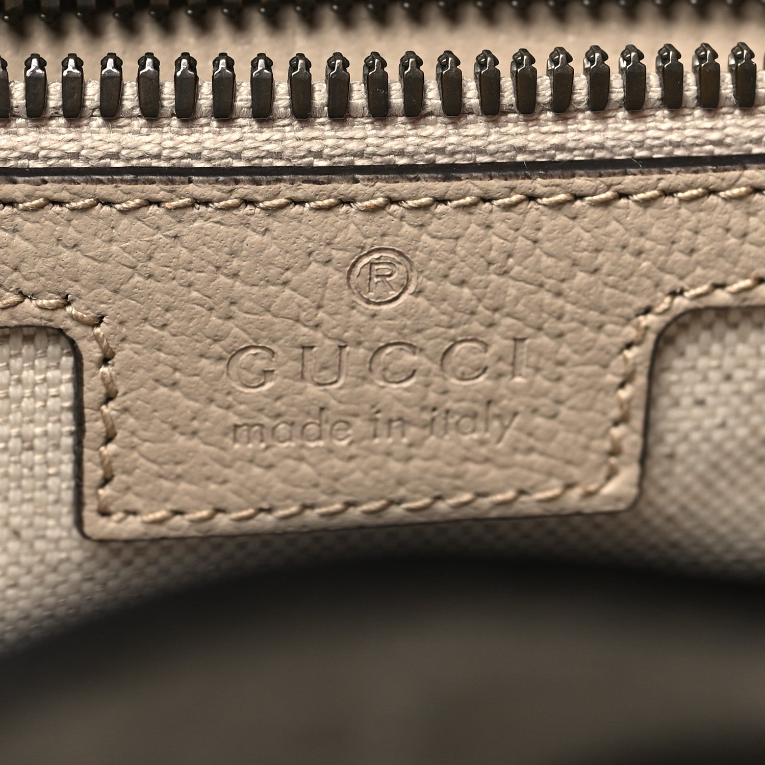 Gucci am Azalea Calfskin Retro Interlocking G Buckle Backpack Beige Mystic White 6 of 11