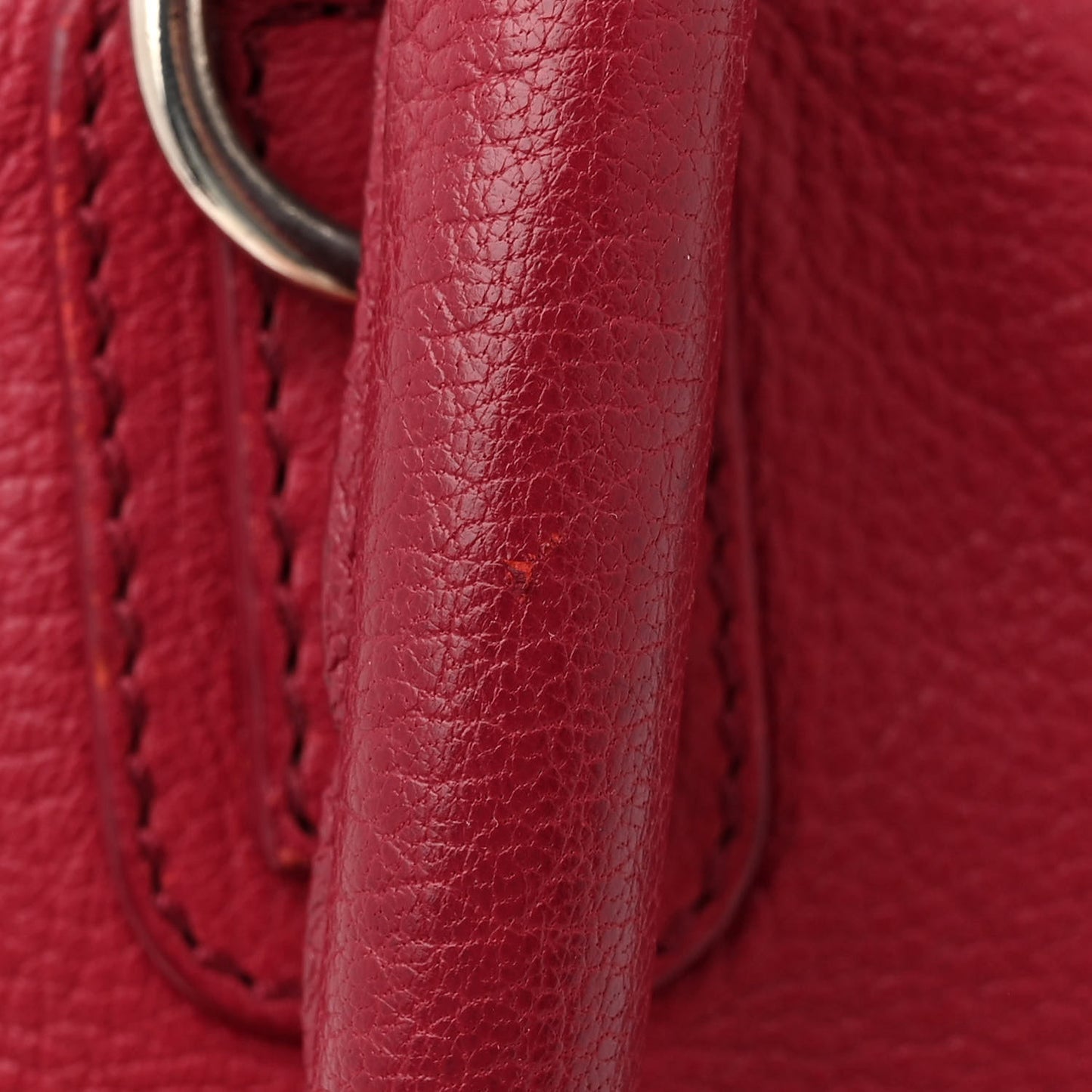 Sugar Goatskin Small Pandora Red