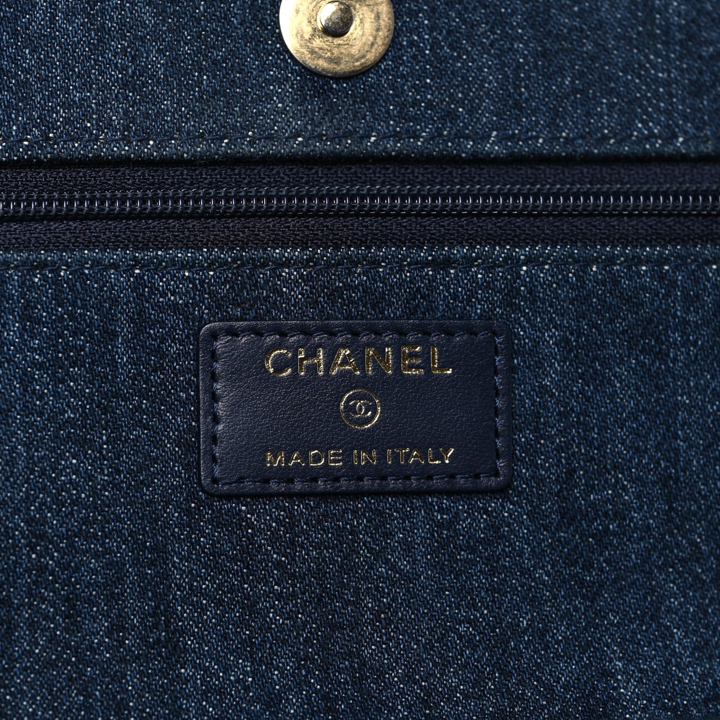 Denim Quilted Chanel 19 Wallet On Chain WOC Blue
