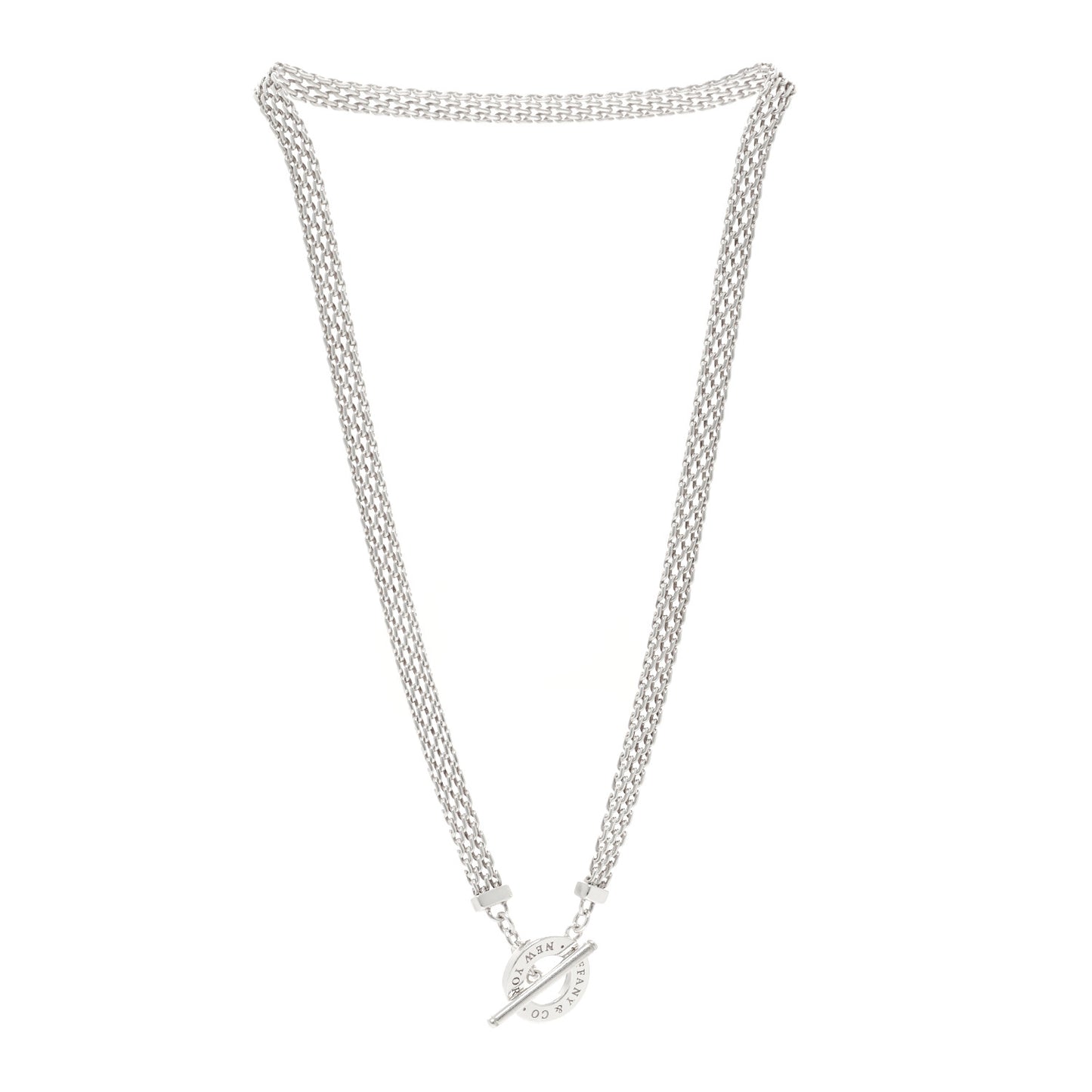 Sterling Silver Somerset Mesh Toggle Necklace