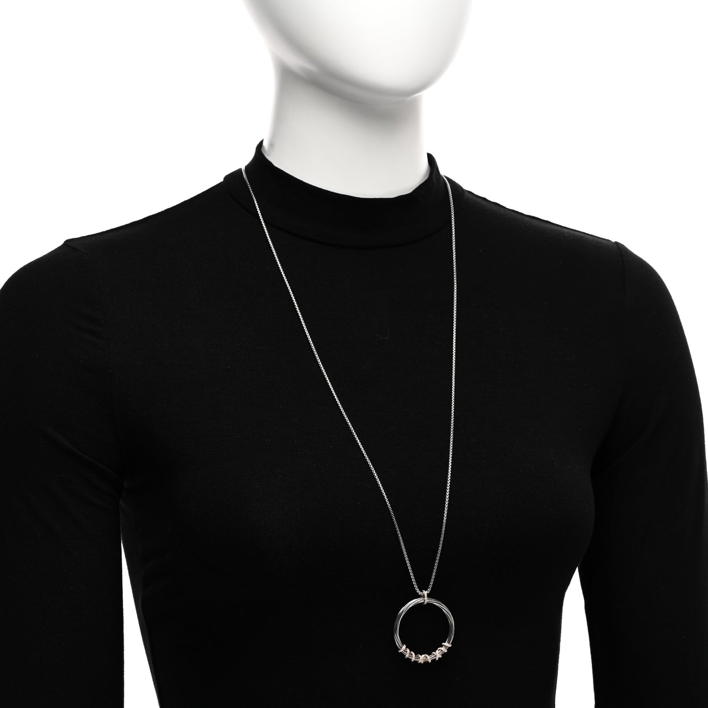 Sterling Silver 18K Yellow Gold Diamond Helena Necklace