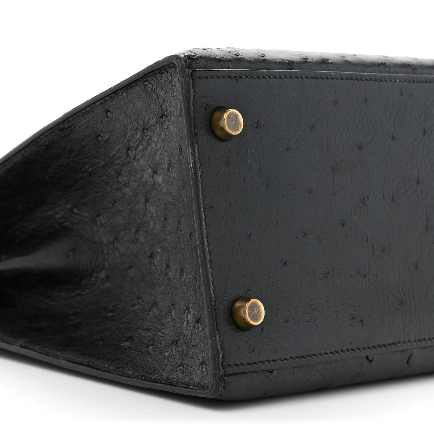 Ostrich Kelly Sellier 28 Black