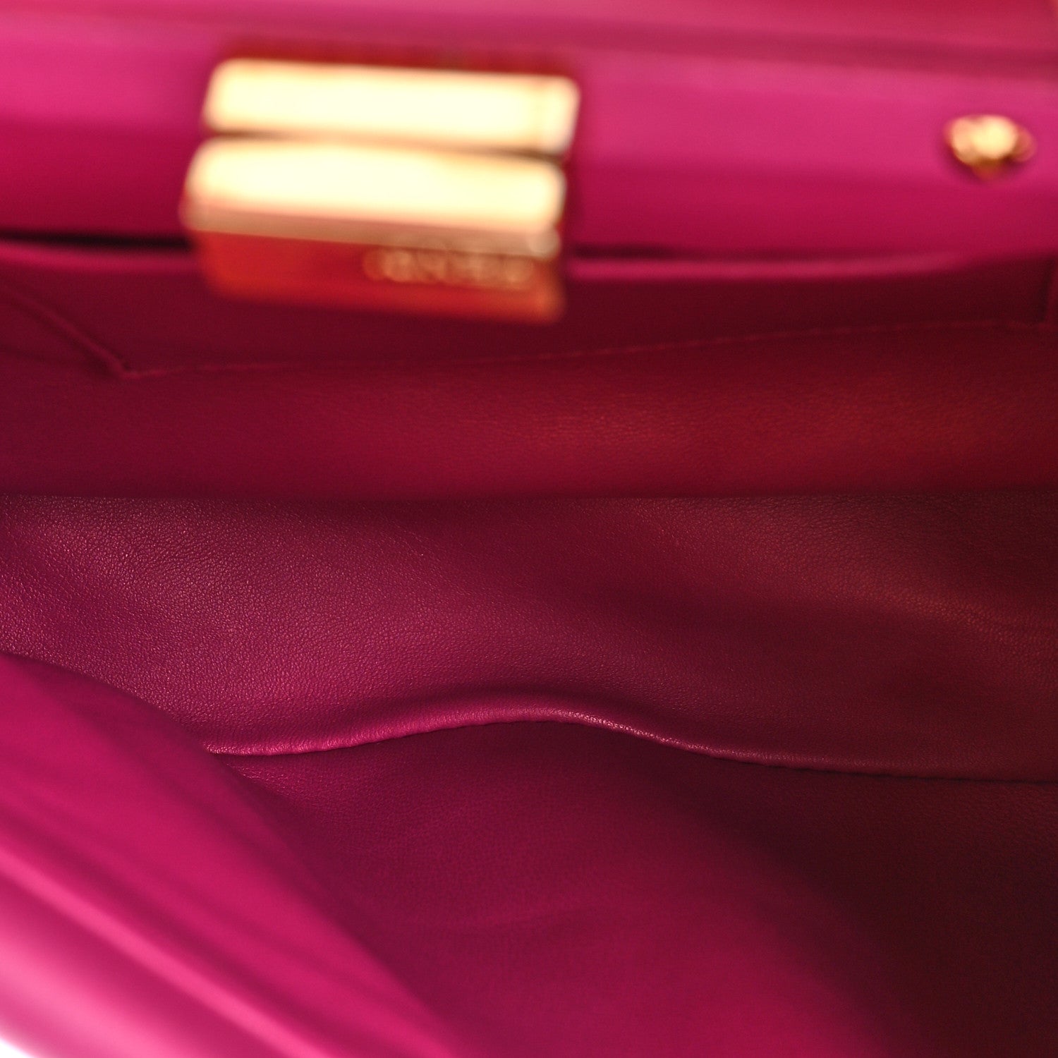 Fendi Nappa Mini Peekaboo Iconic Satchel Magenta 5 of 15