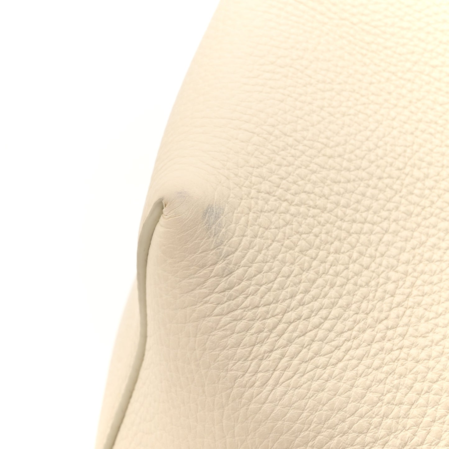 Grained Calfskin Large N/S Park Tote Ivory