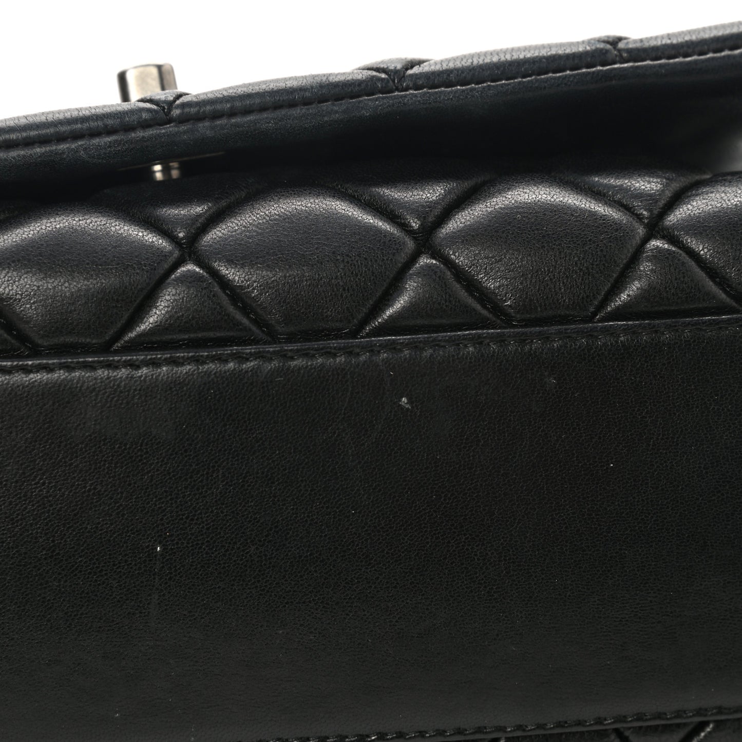 Lambskin Large New Bubble Flap Black