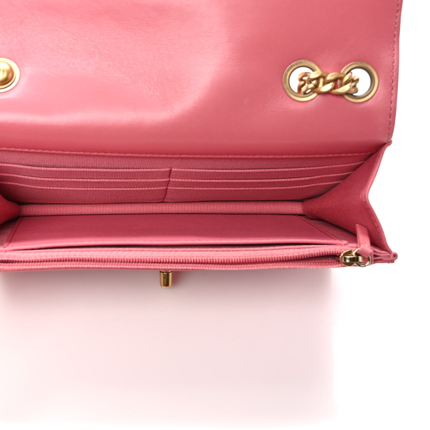Chanel Lambskin Quilted Pillow Crush Wallet On Chain WOC Pink 5 of 11