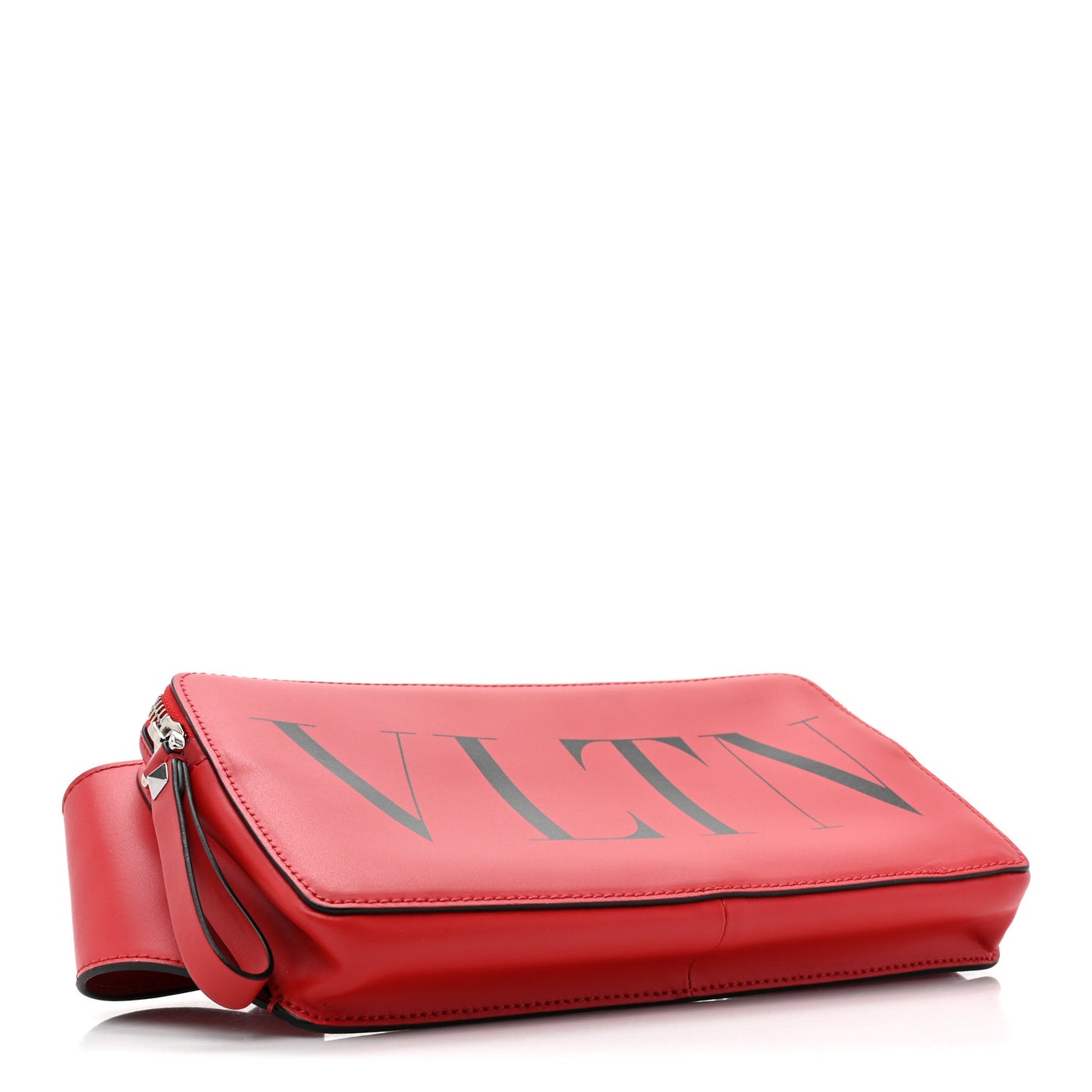 Calfskin Mens VLTN Belt Bag Pure Red Black