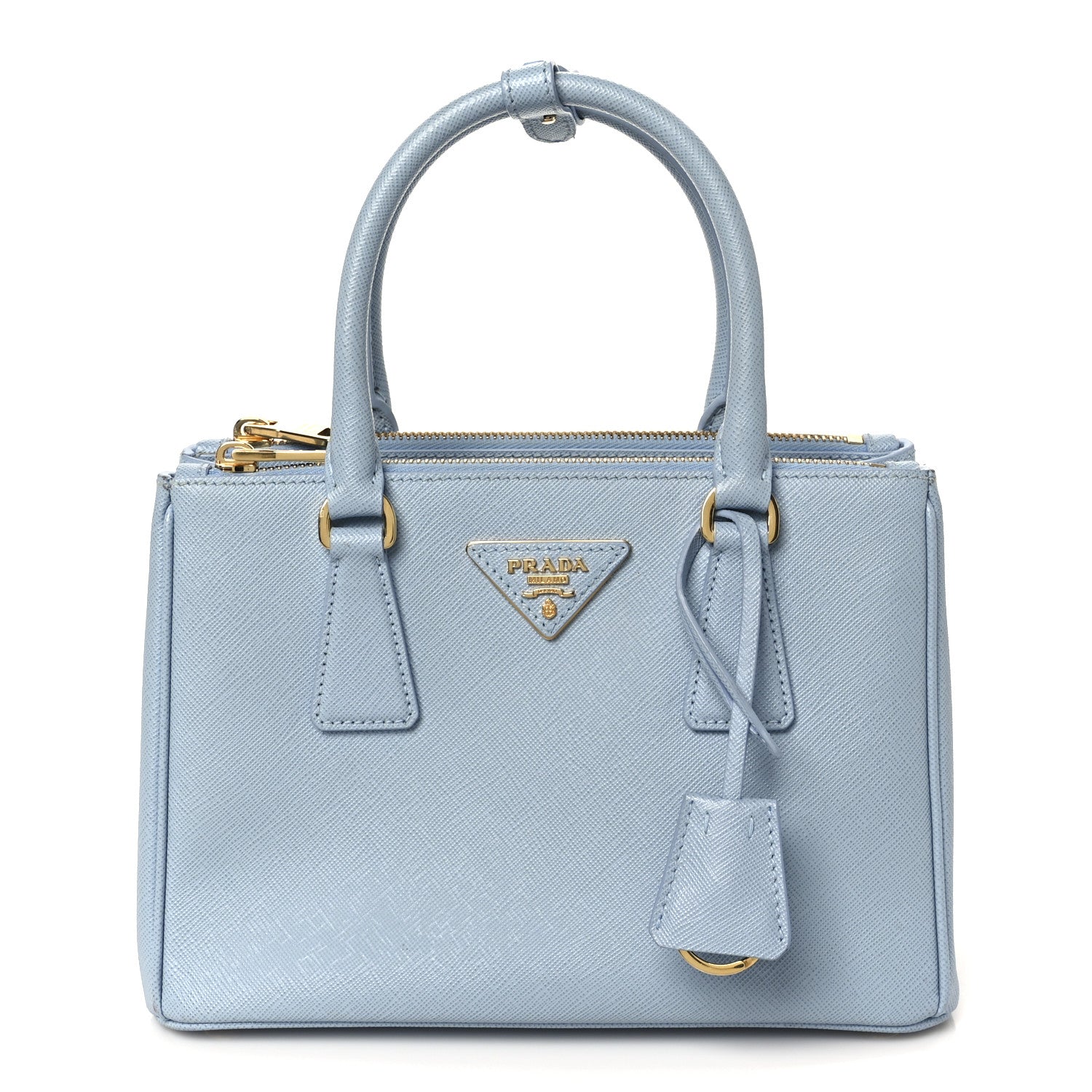 Prada Saffiano Micro Galleria Double Zip Tote Astrale 1812084