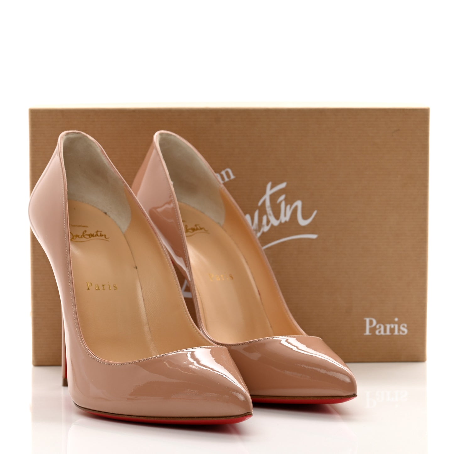 Patent Pigalle Follies 100 Pumps 39.5 Nude