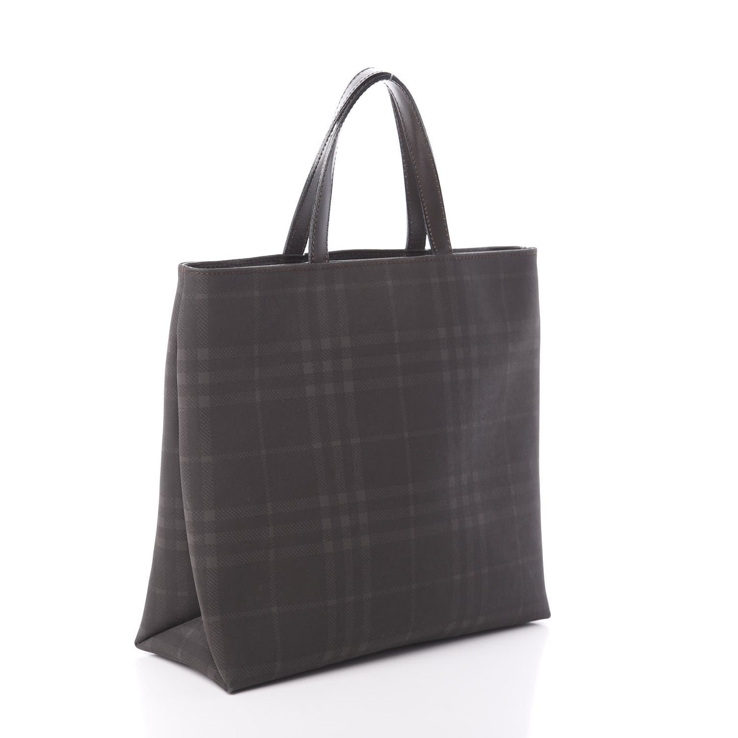 Smoked House Check Tote Chocolate