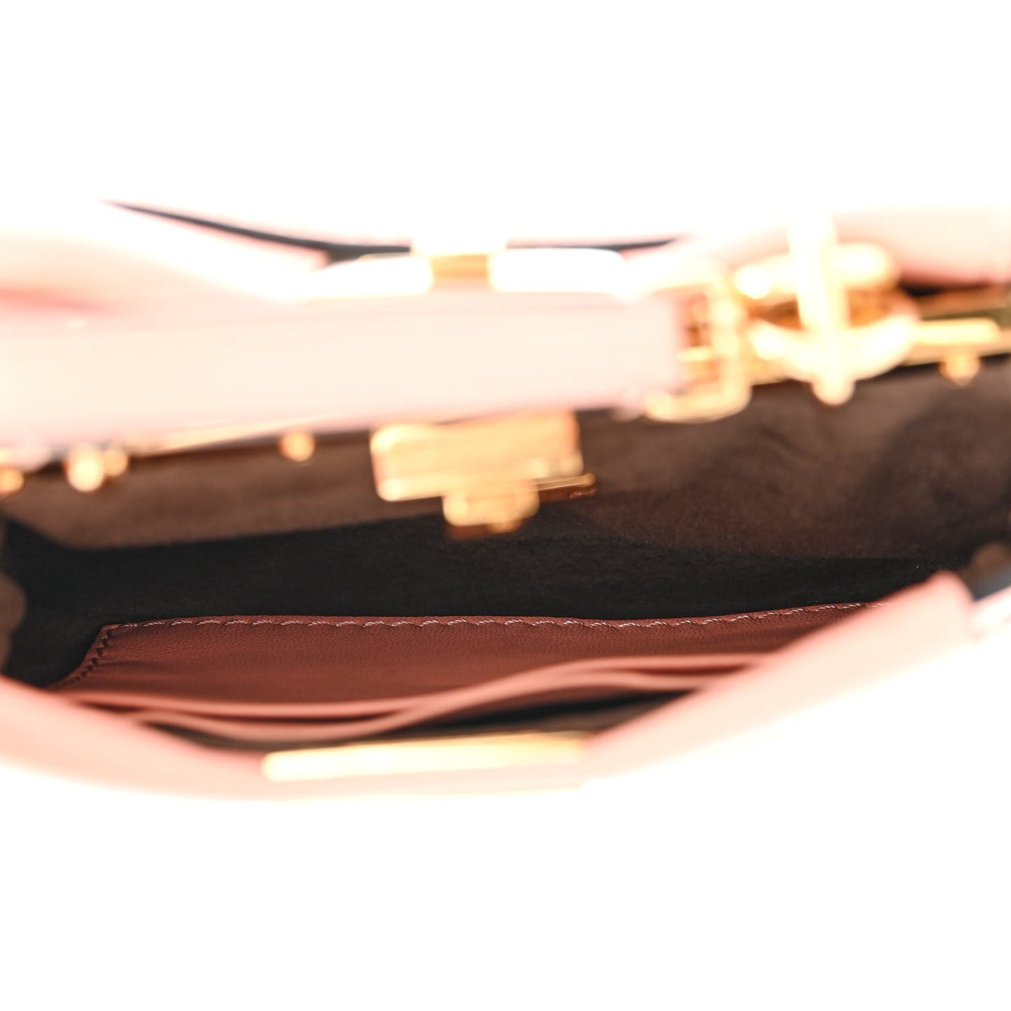 Shiny Nappa Micro Peekaboo Iconic Satchel Pink