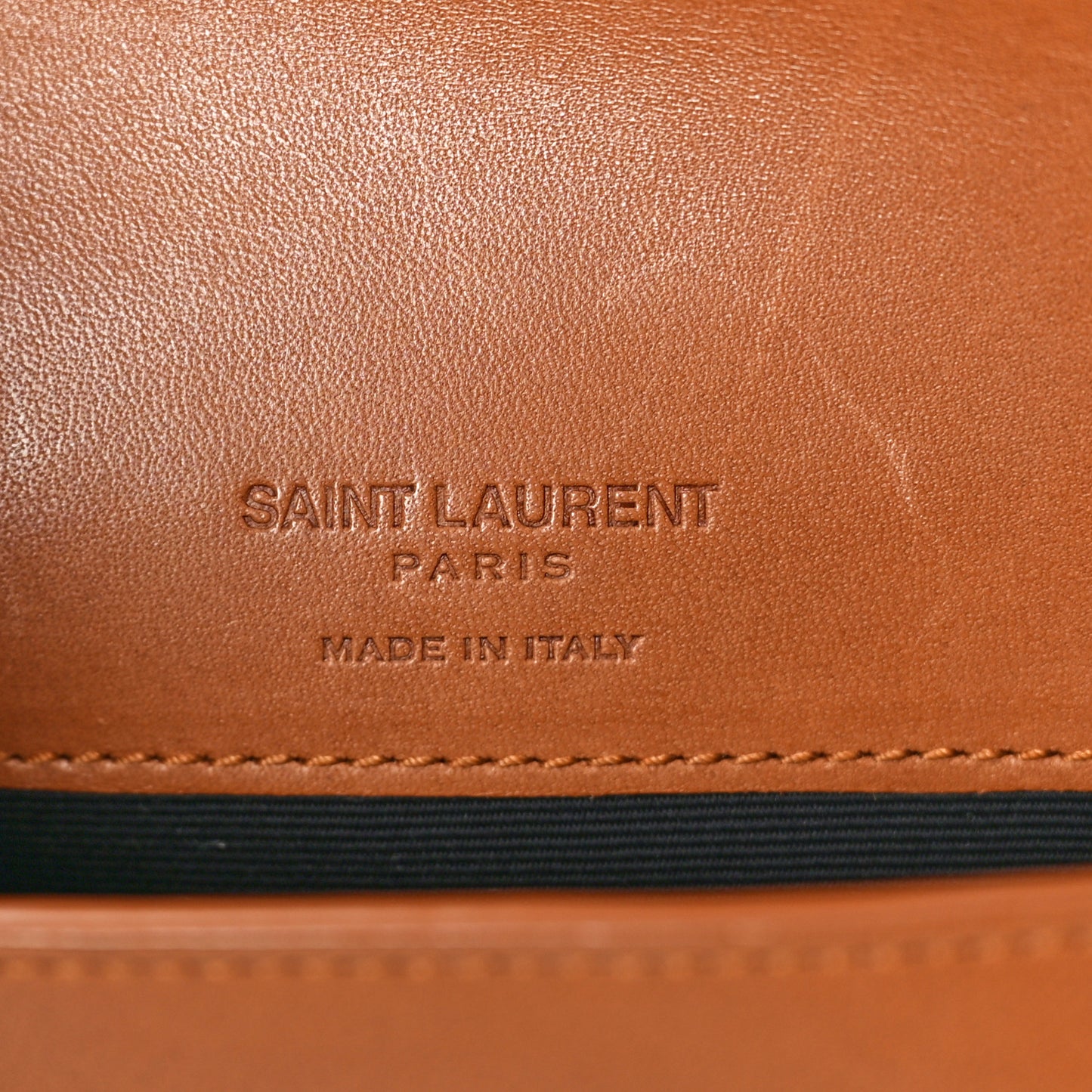 Shearling Monogram Phone Holder Crossbody Brown