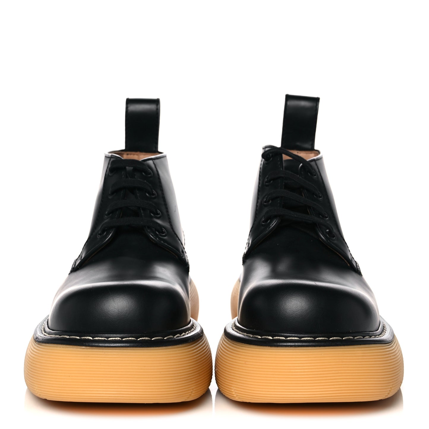Calfskin Mens The Swell Lace Up Ankle Boots 41 Black Natural Rubber