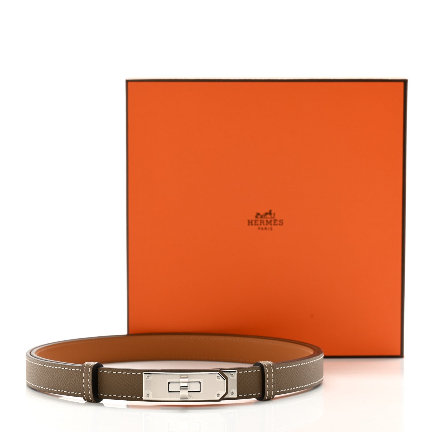 Hermes Epsom Kelly Belt Etoupe 4 of 4