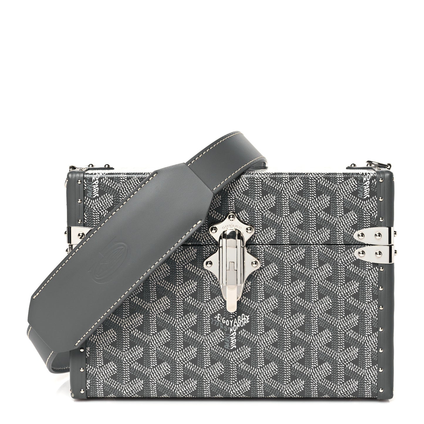 Goyardine Cassette Trunk Bag Grey