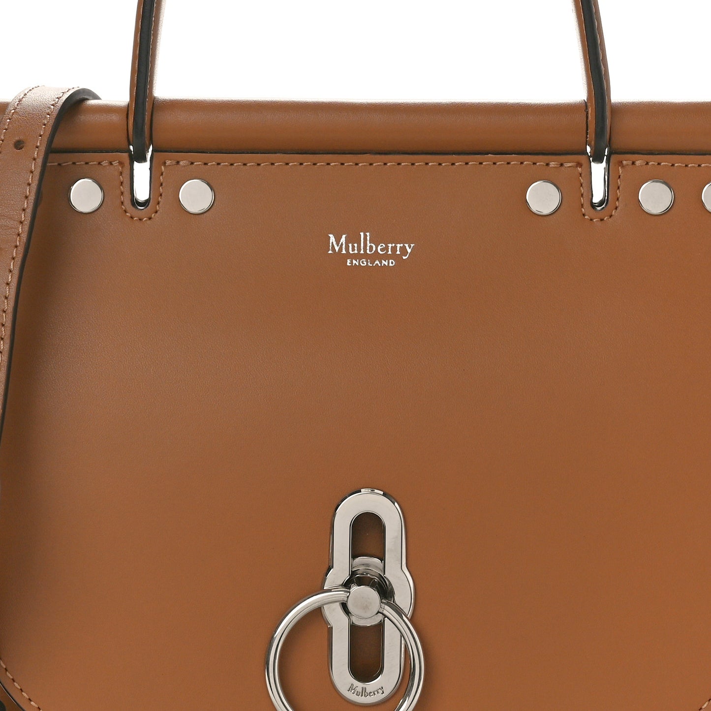 Calfskin Small Amberley Satchel Braun
