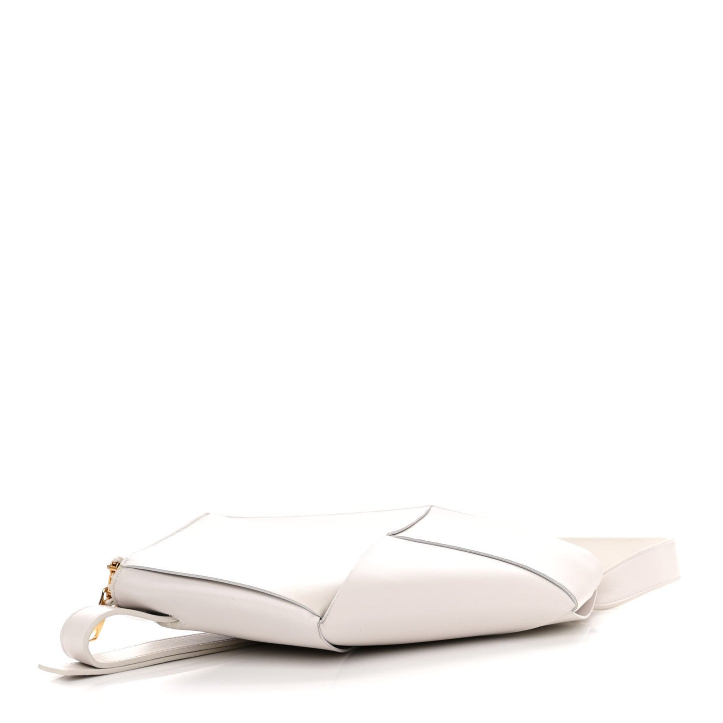 Nappa Maxi Intrecciato Hexagon Belt Bag White