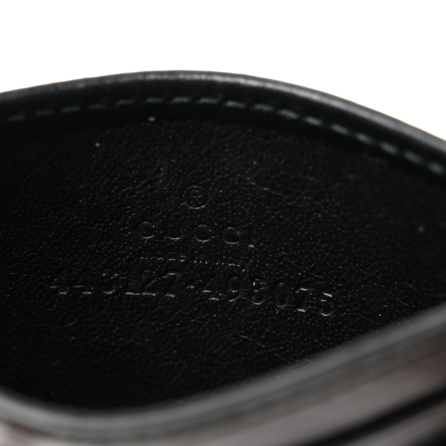 Calfskin Matelasse GG Marmont Card Holder Black