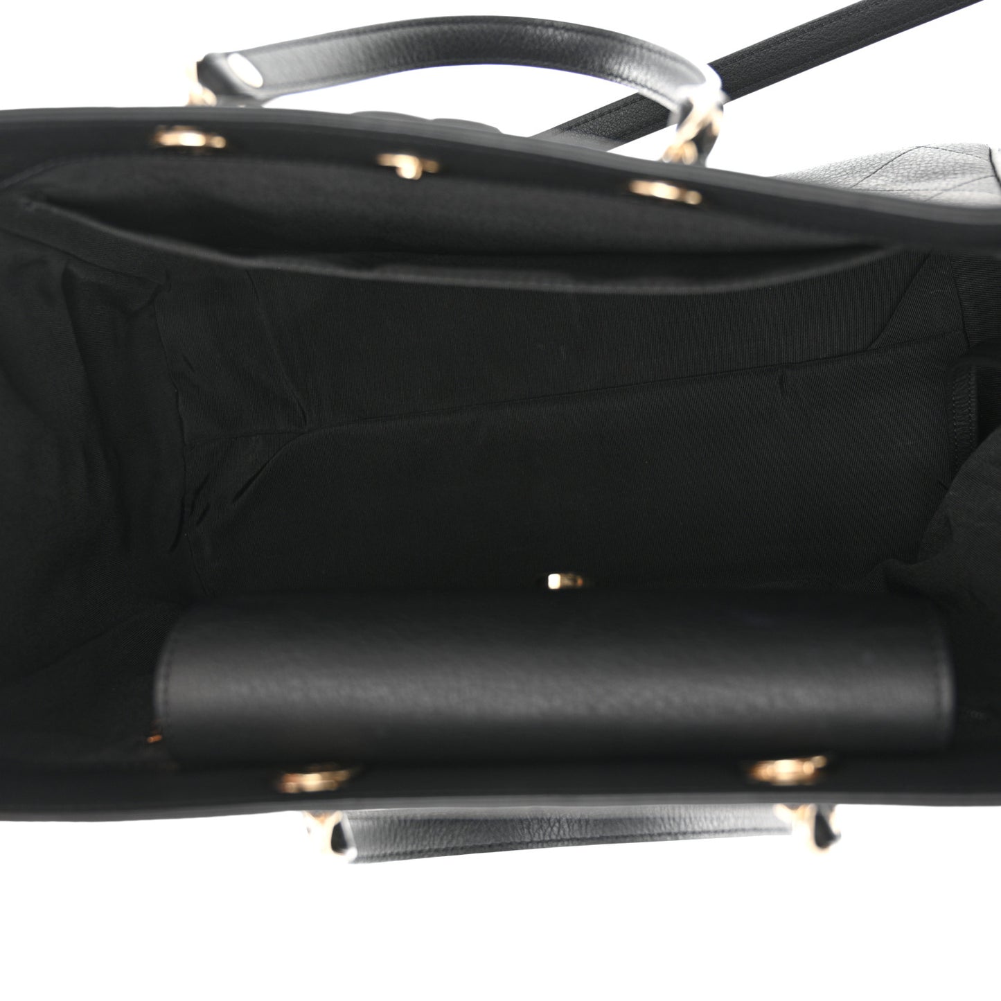 Bullskin Stitched Medium Shopping Bag Black