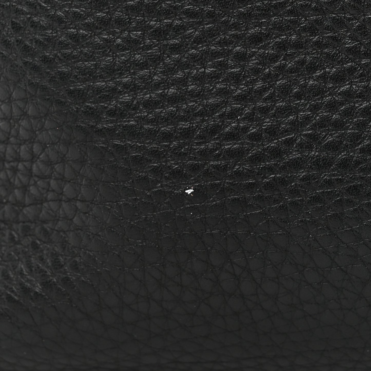 Grained Calfskin Rockstud Shoulder Tote Black