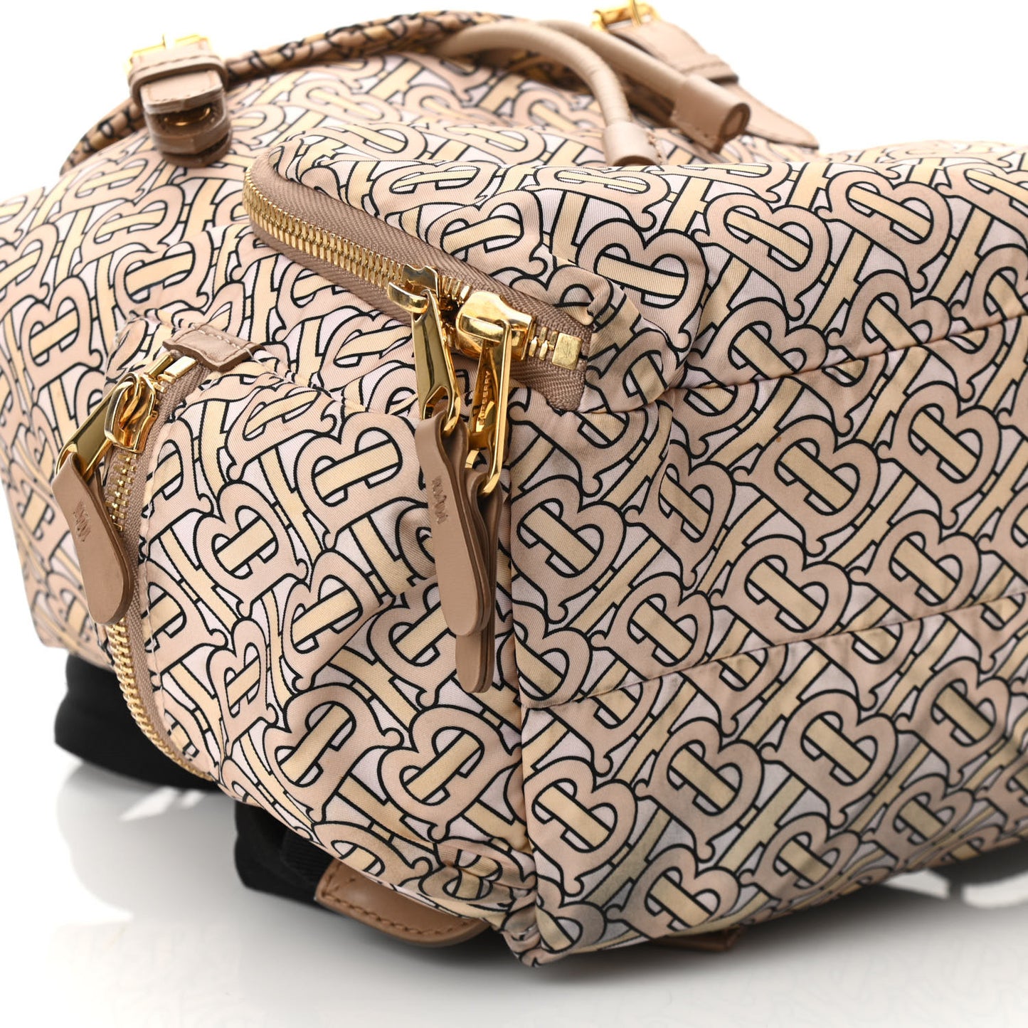 Nylon Monogram Medium Rucksack Backpack Blush