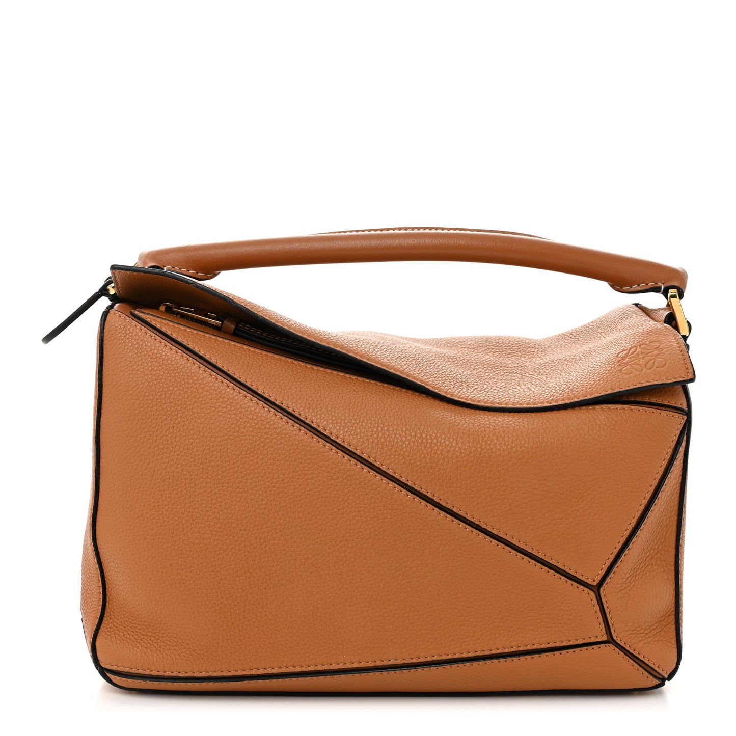 Calfskin Medium Puzzle Bag Light Caramel