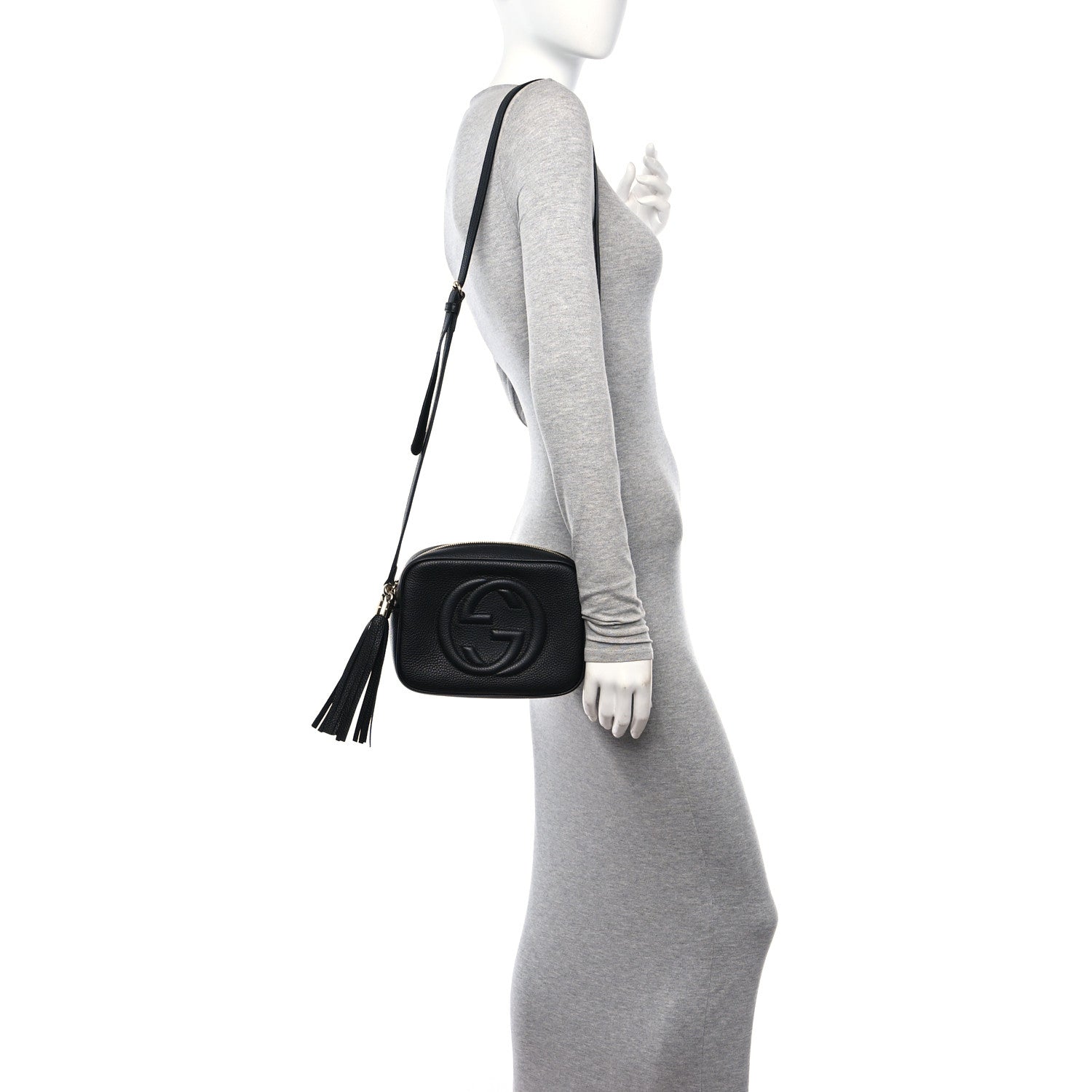 Gucci Pebbled Calfskin Small Soho Disco Bag Black 2 of 9