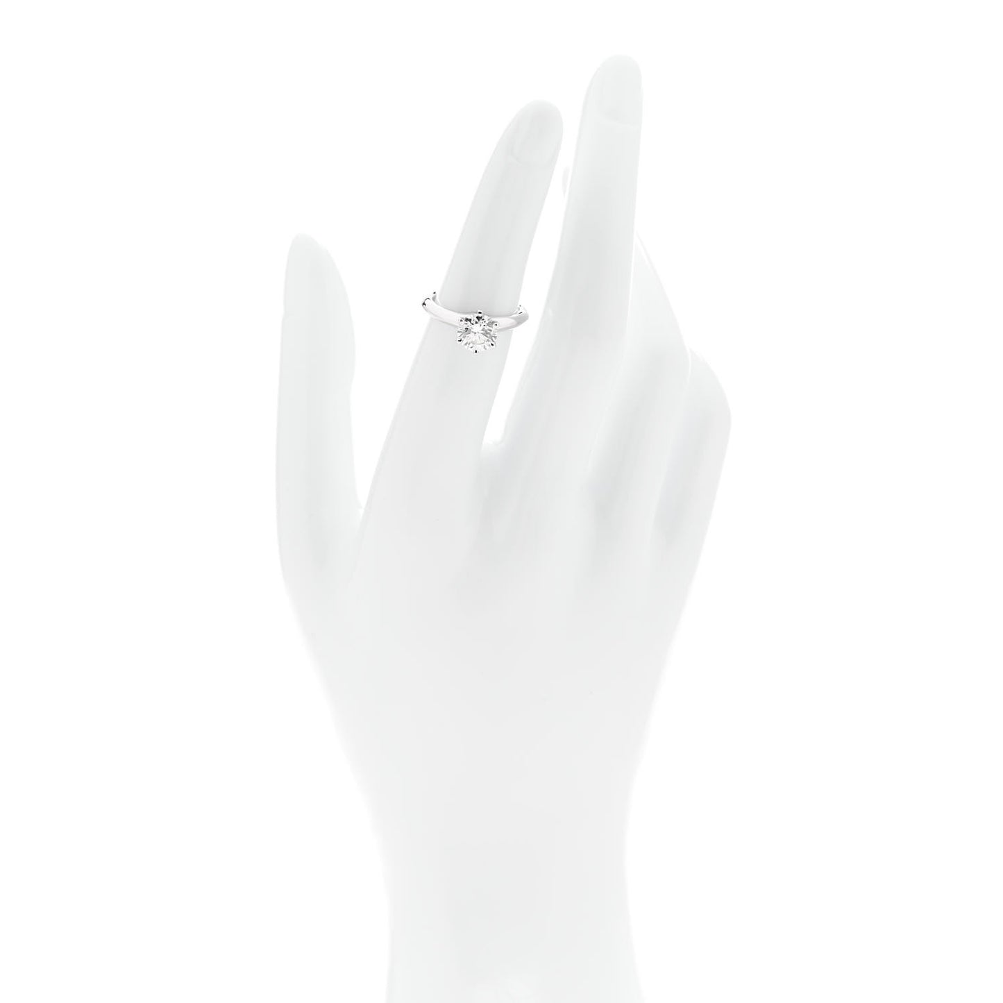 Platinum Diamond 1.32ct Solitaire Engagement Ring 49 4.75