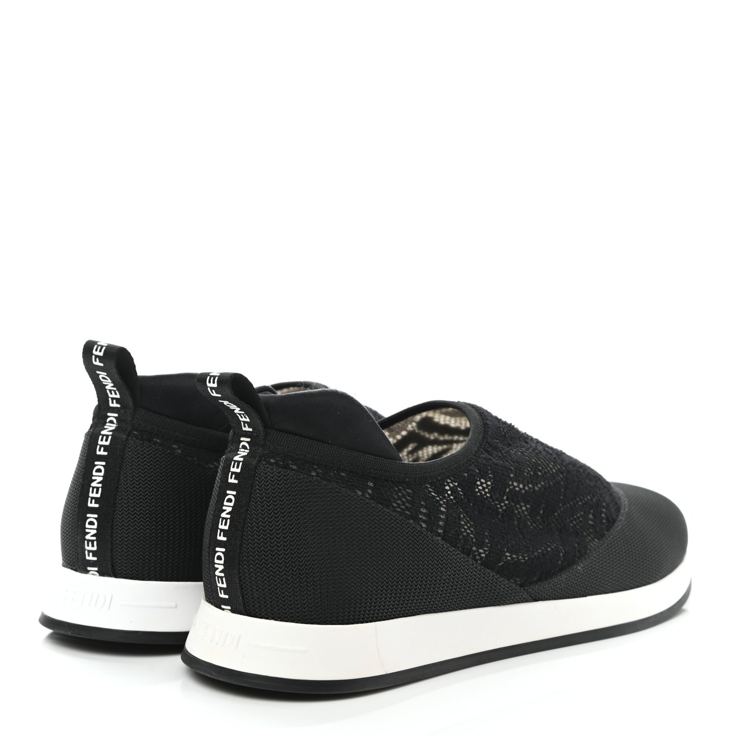 X SARAH COLEMAN Mesh FF Vertigo Runner Slip On Sneakers 37 Black