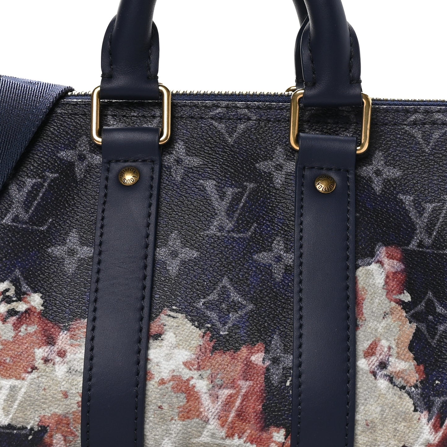 Monogram Bleach Keepall Bandouliere 25 Ink Blue