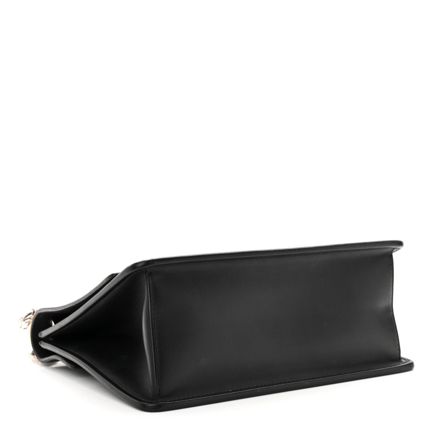 Fendi Vitello Century Velvet F is Fendi FF Kan I Shoulder Bag Black Tobacco 4 of 11