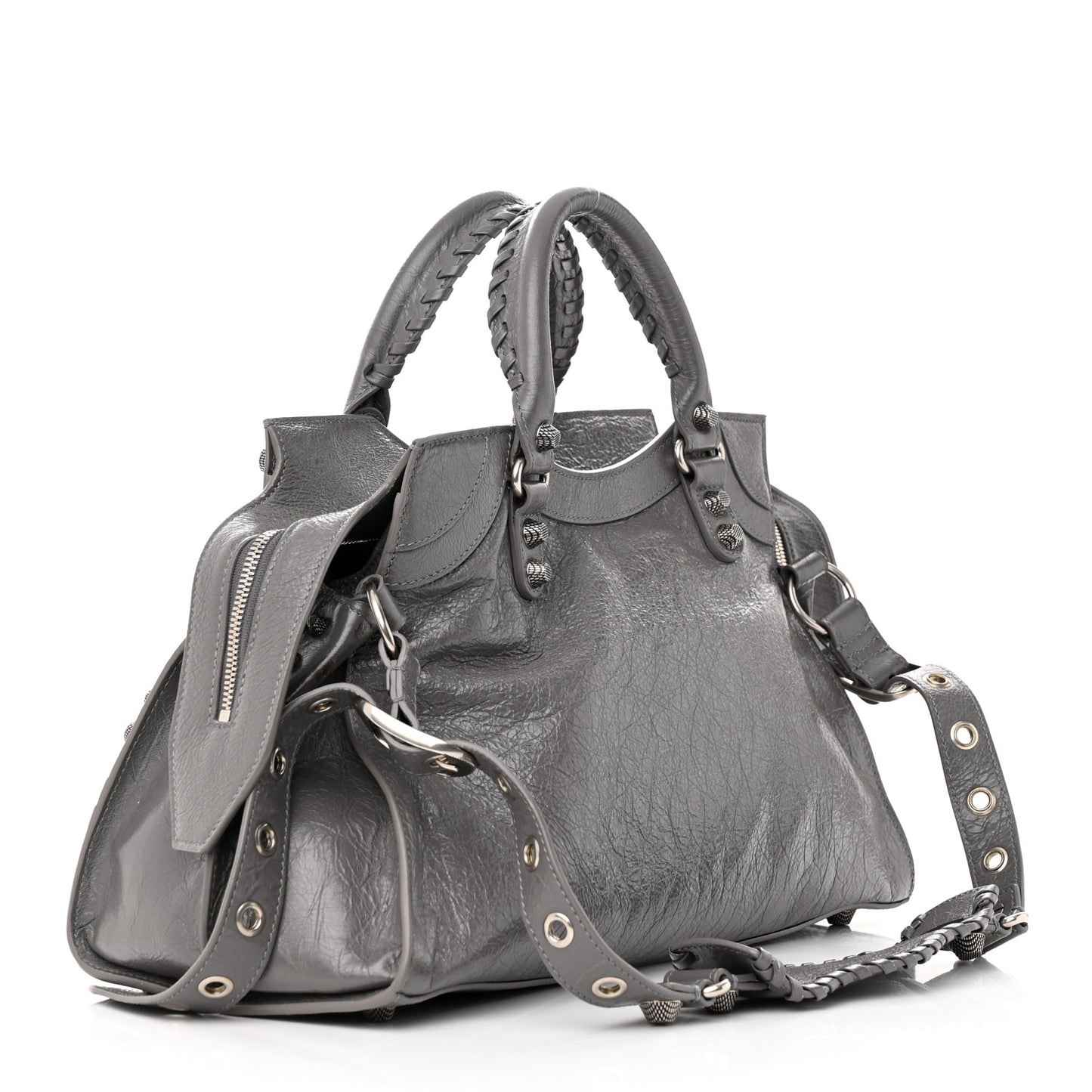 Agneau Arena Neo Cagole City Handbag Dark Grey