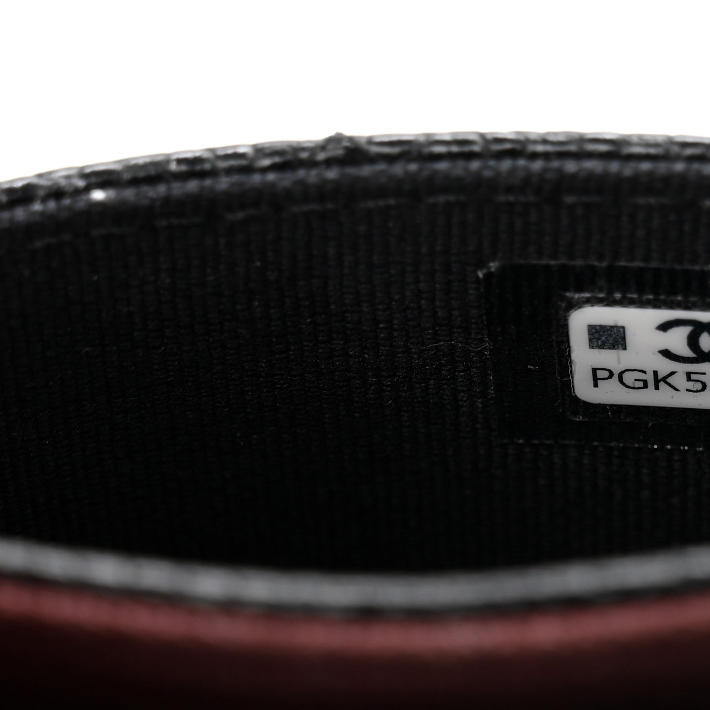 Caviar Quilted Flap Card Holder Wallet Black