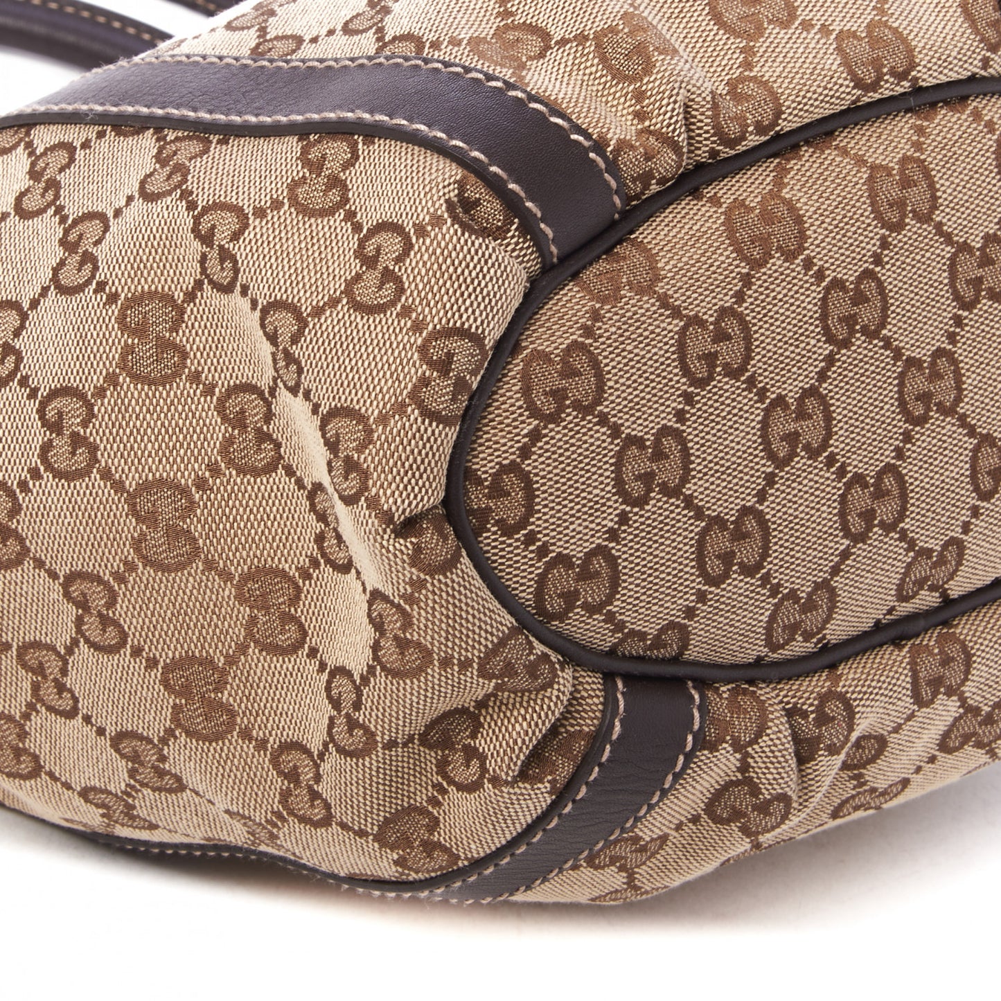 Monogram Small Gold D Ring Tote Brown