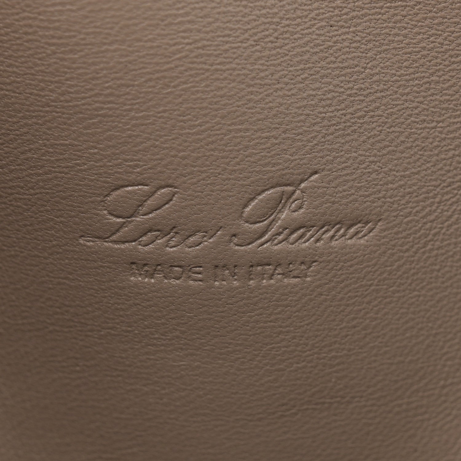 Loro Piana Grained Calfskin L19 Extra Pocket Pouch Warm Mastic 6 of 12