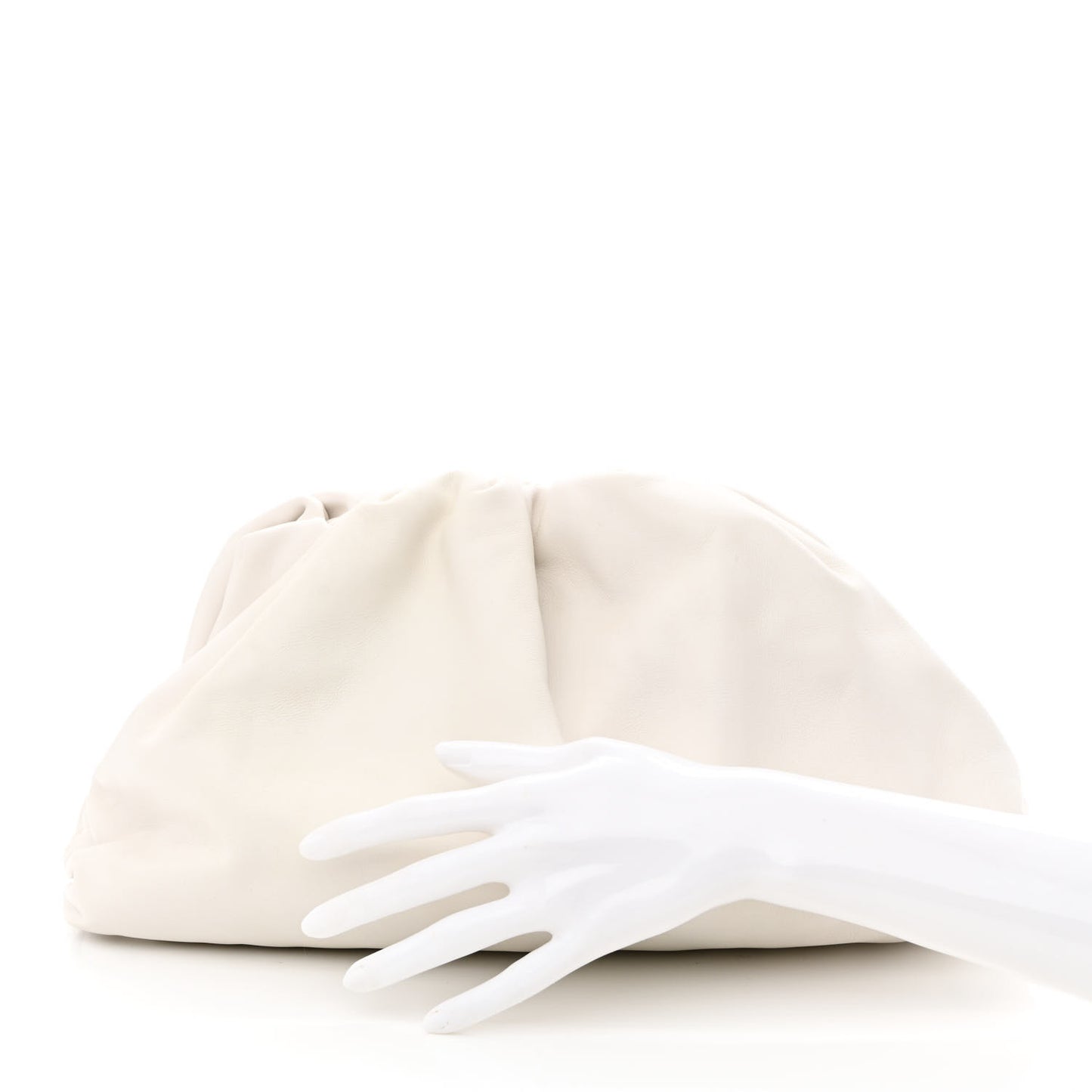 Smooth Butter Calf The Pouch Oversized Clutch Mist