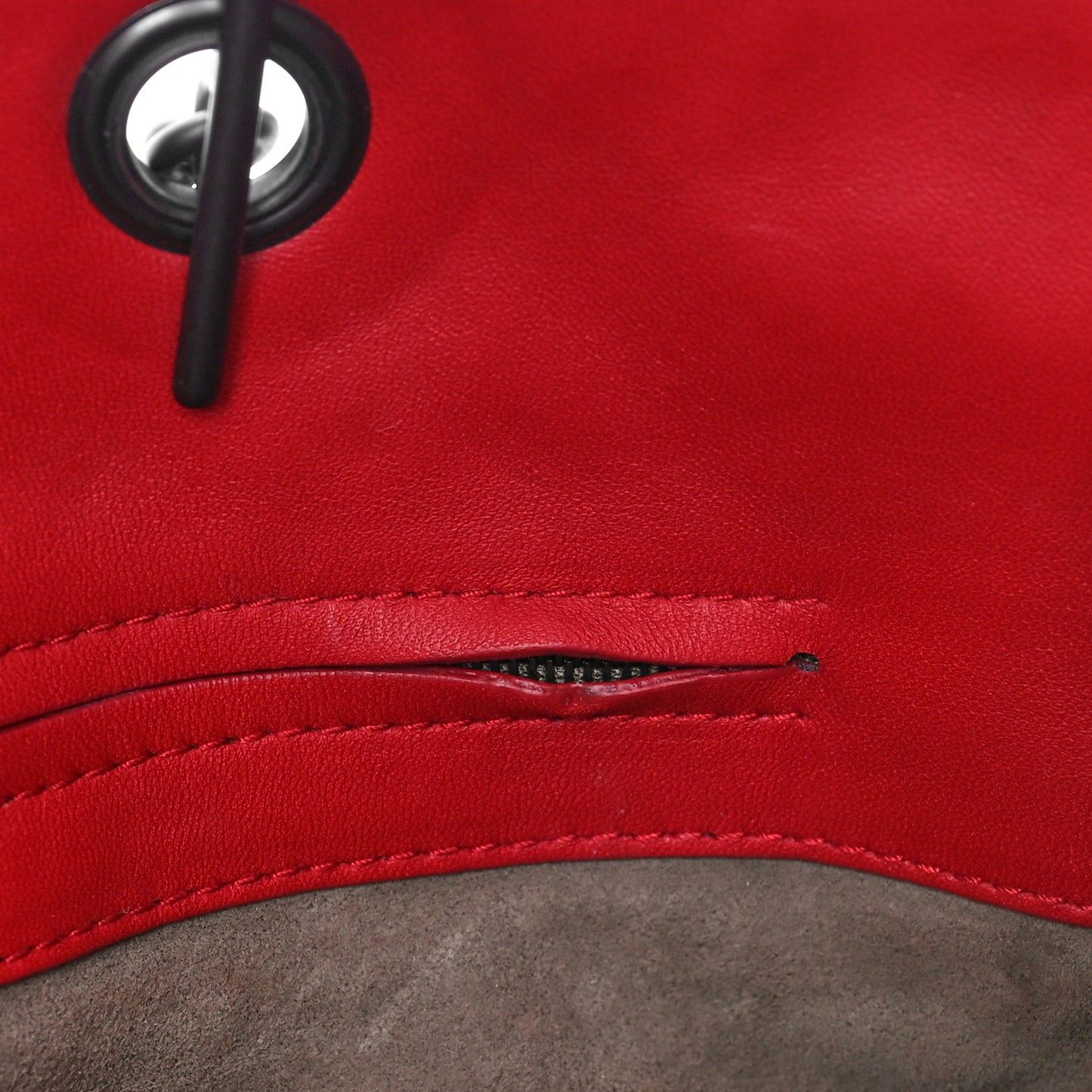 Nappa Intrecciato Medium Tote Red