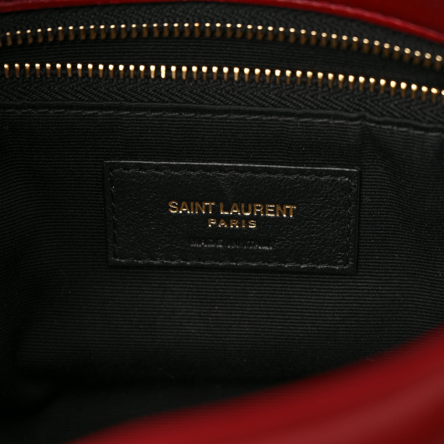 Saint Laurent Lambskin Quilted Toy Loulou Puffer Monogram Chain Satchel Opyum Red 6 of 11