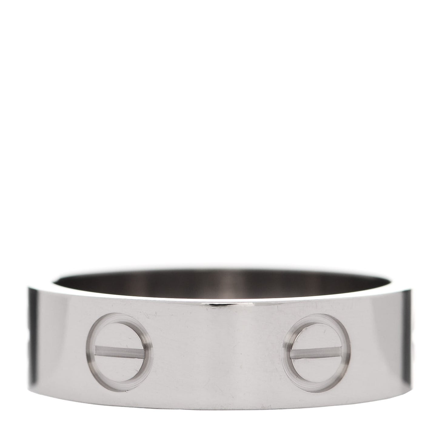 18K White Gold 5.5mm LOVE Ring 55 7.25
