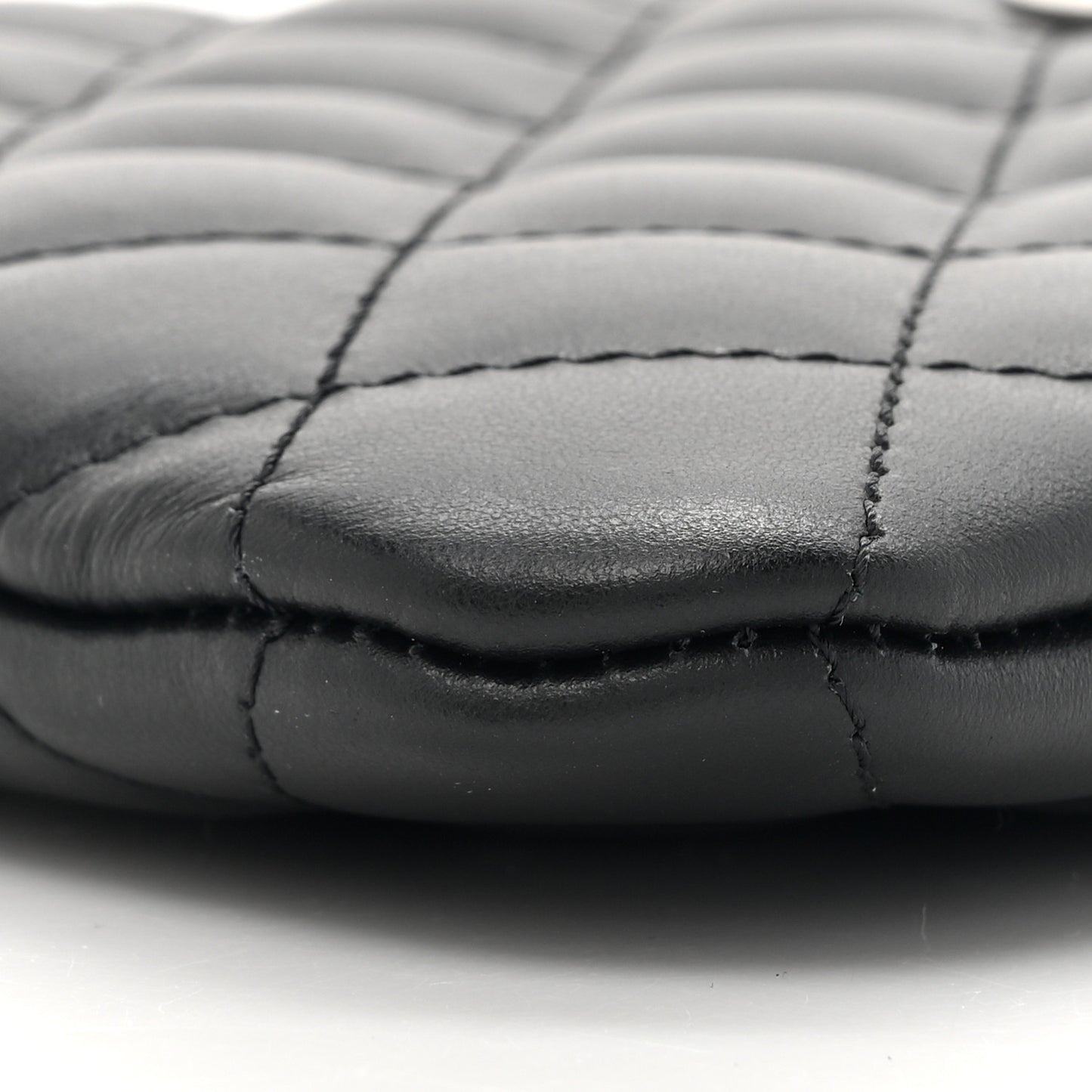 Lambskin Quilted Crossbody Bag Black