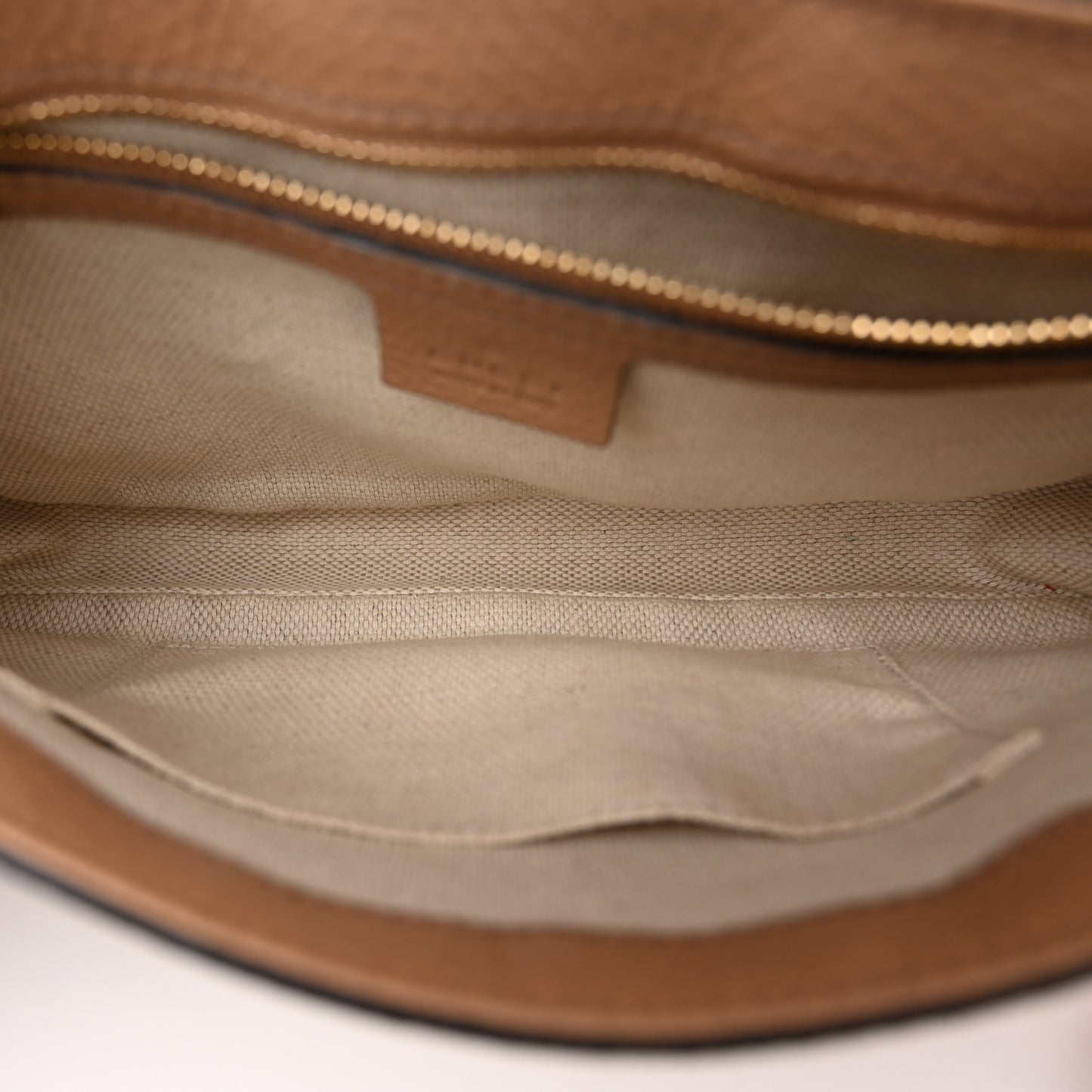 Pebbled Calfskin Medium Soho Flap Crossbody Camelia