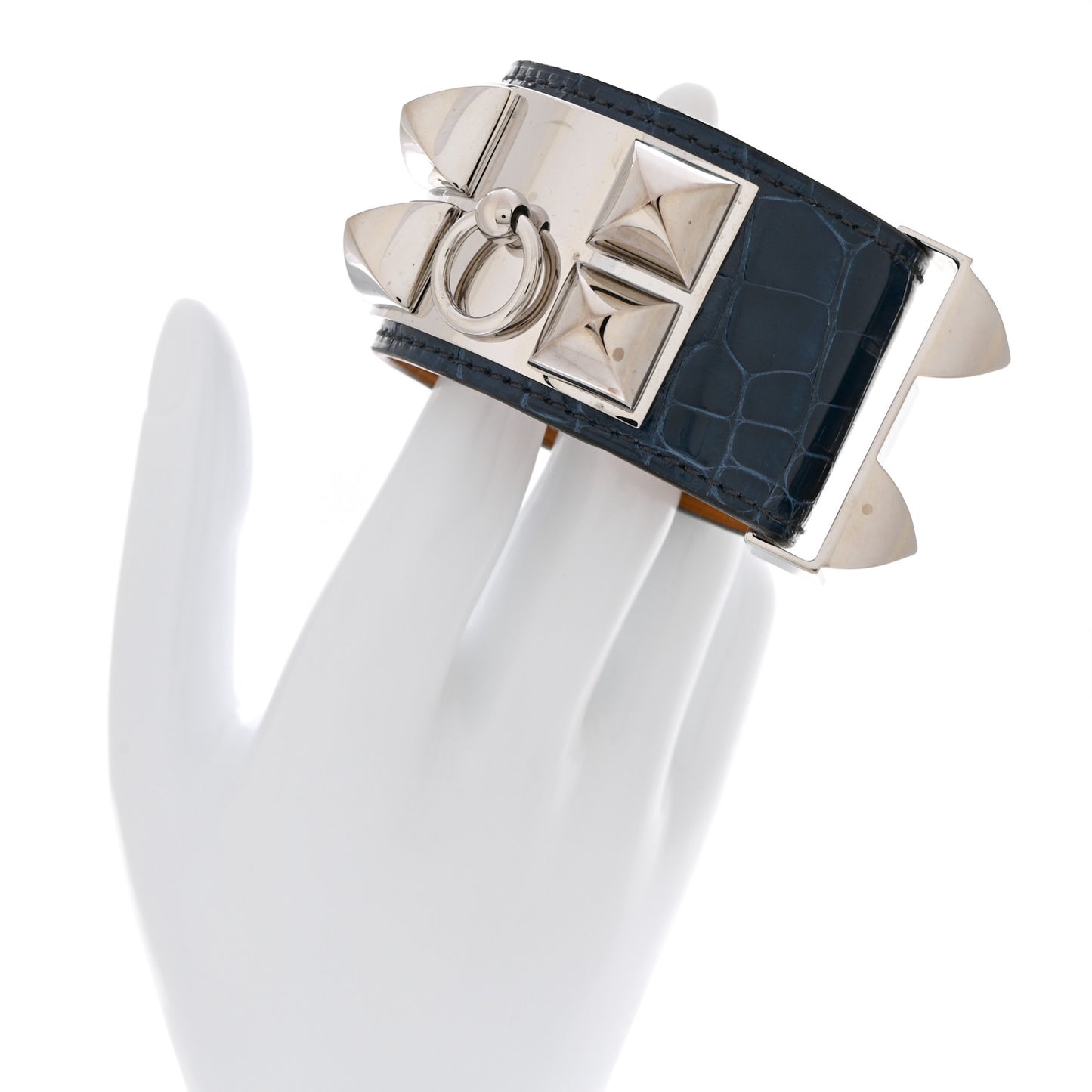 Shiny Alligator Collier De Chien CDC Bracelet S Bleu Roi